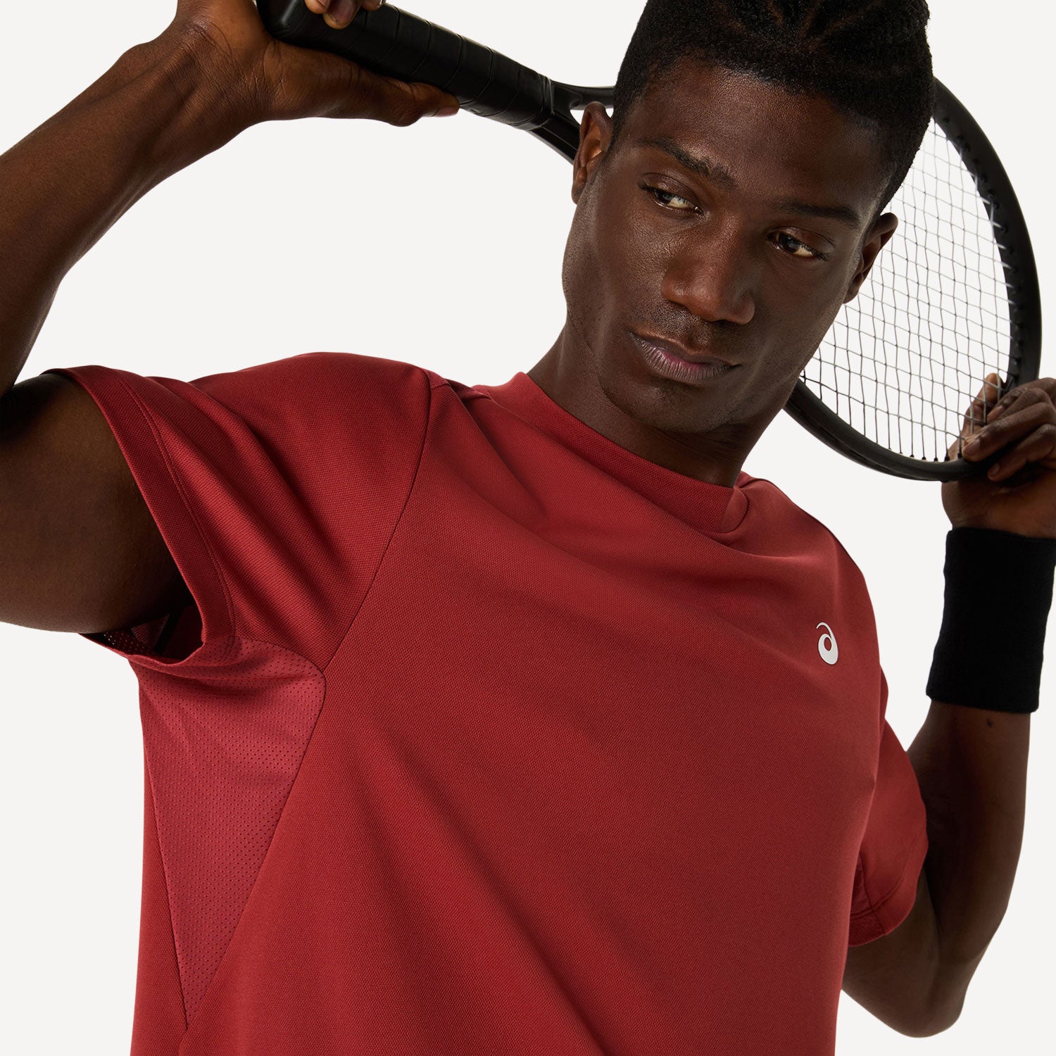 ASICS Court Men's Tennis Shirt - Red (6)