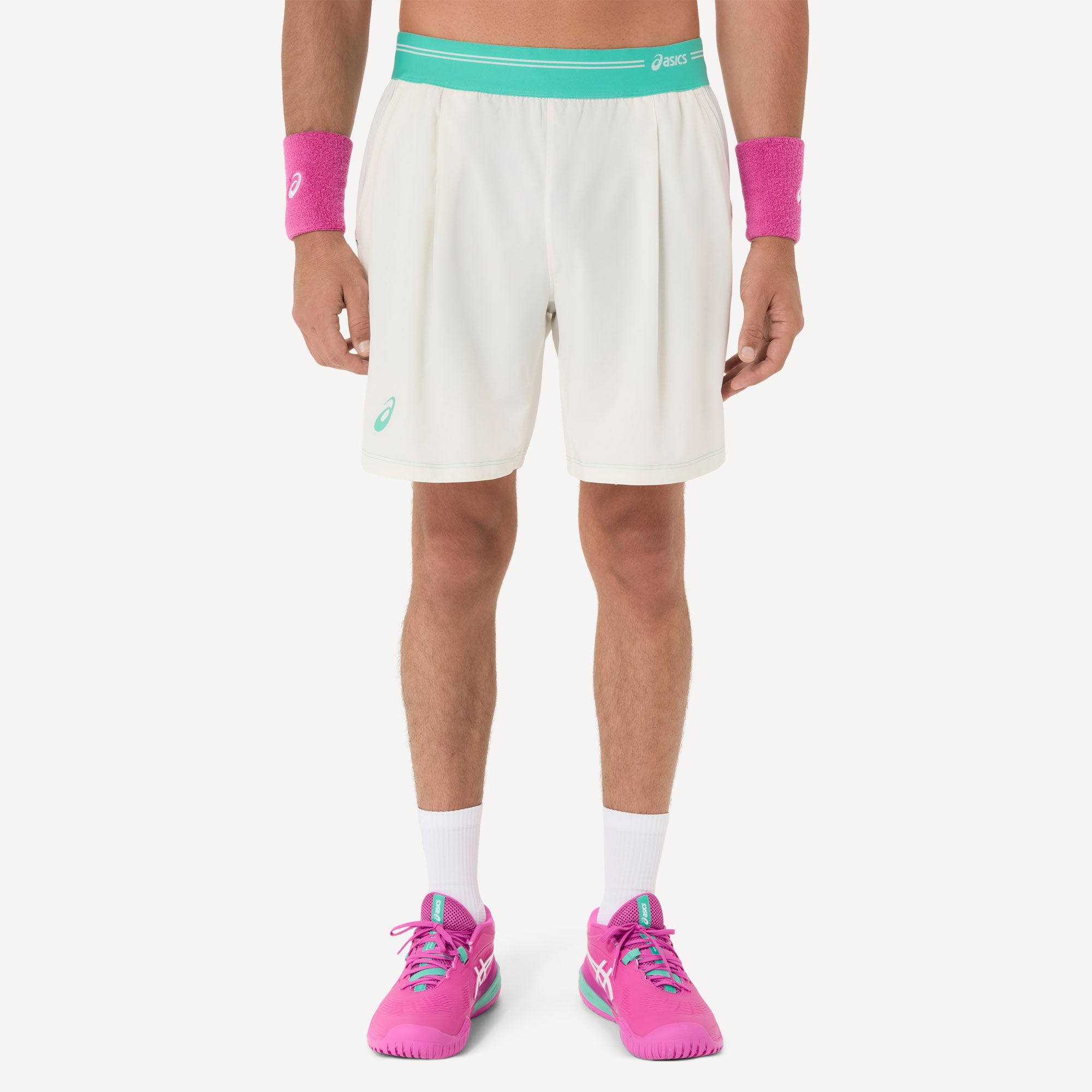 ASICS Game Men's 7-Inch Tennis Shorts - White (1)