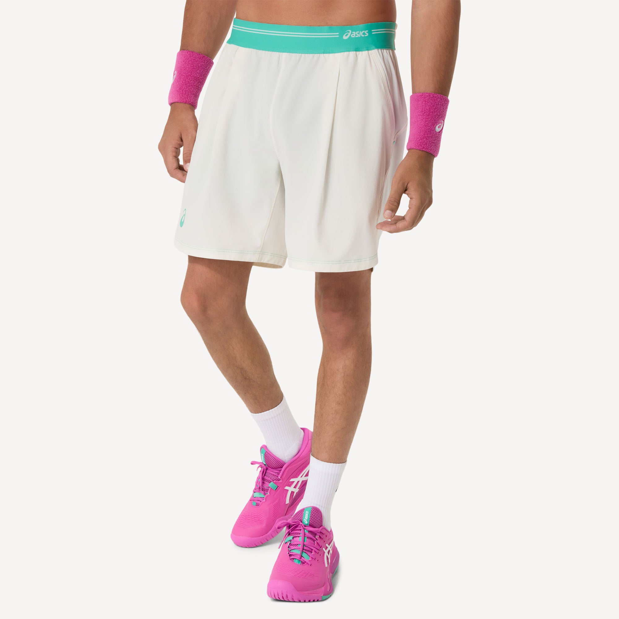 ASICS Game Men's 7-Inch Tennis Shorts - White (3)