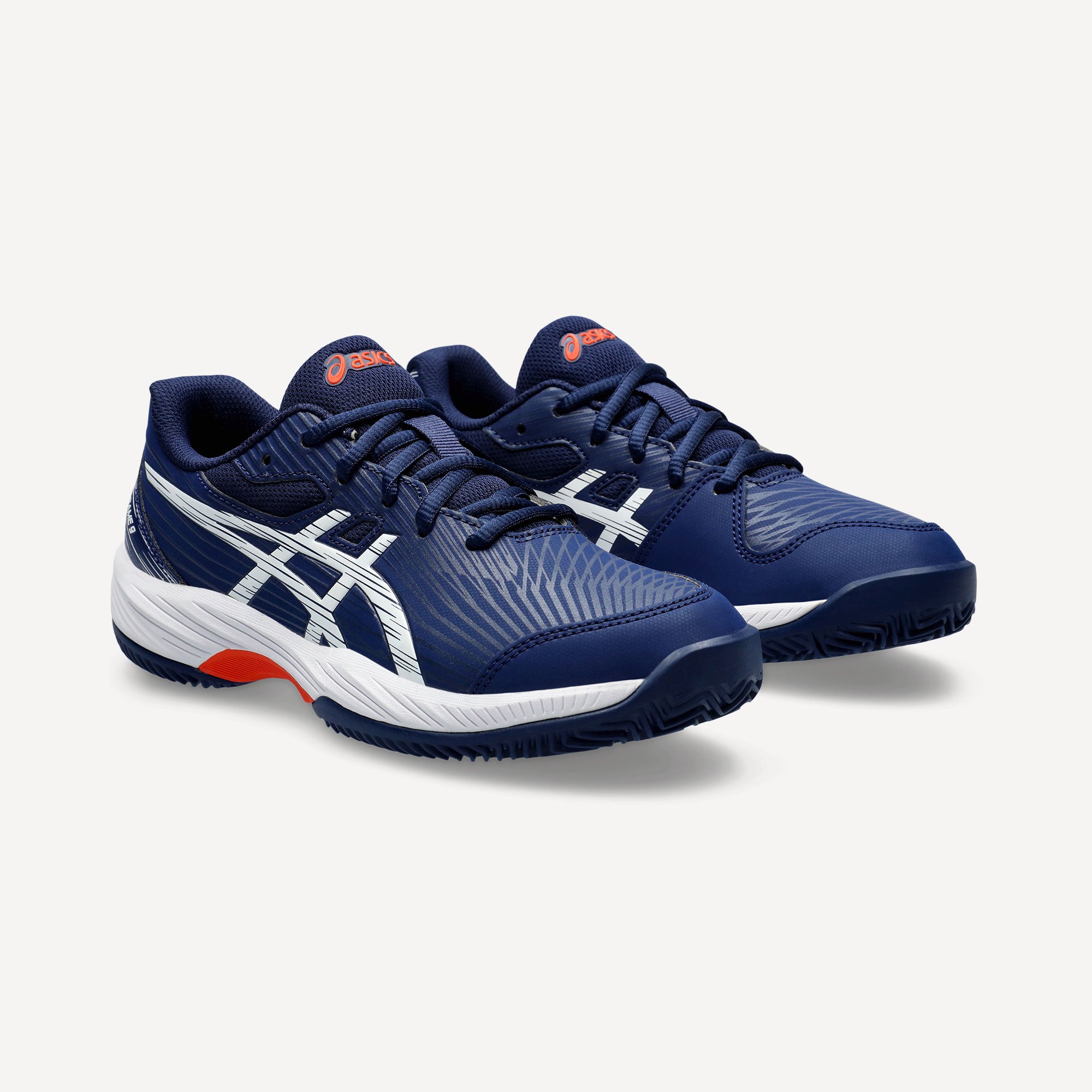 ASICS Gel-Game 9 Kids' Clay Court Tennis Shoes - Dark Blue (4)