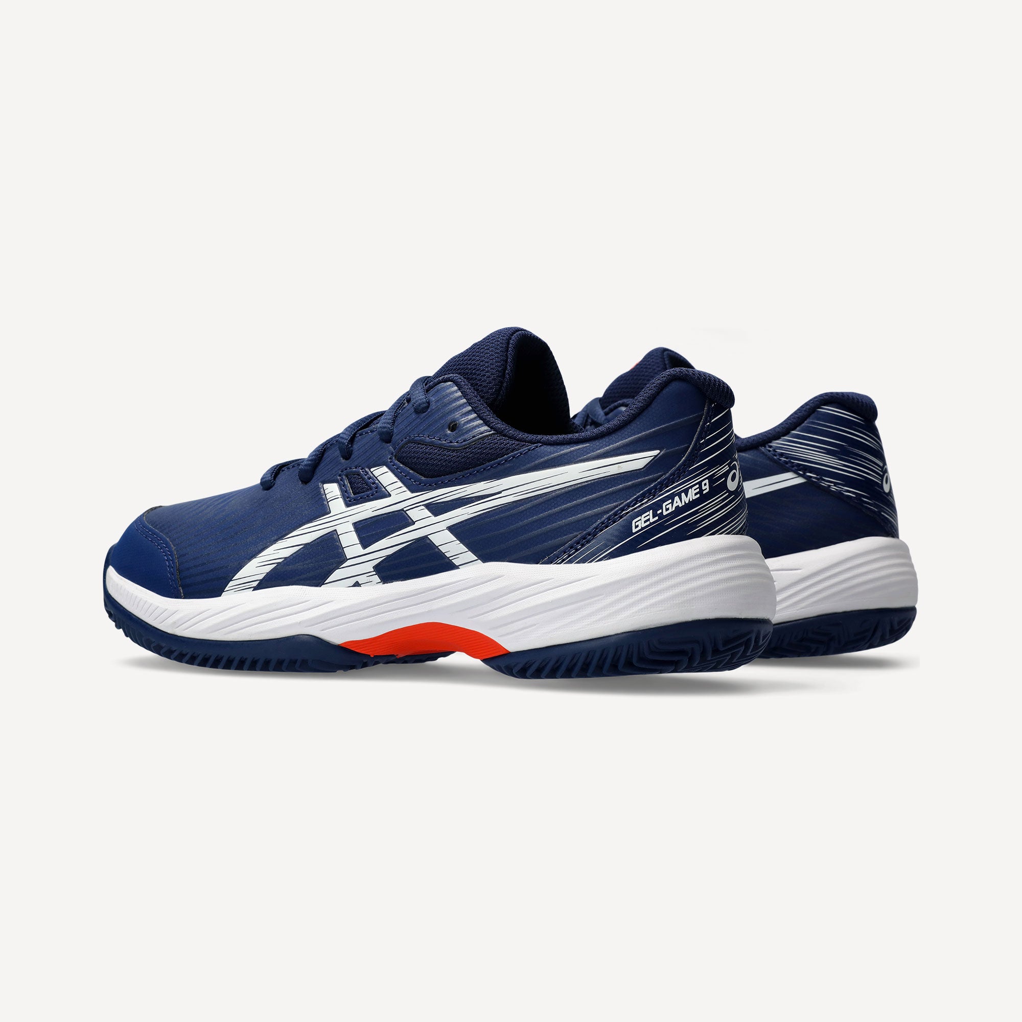 ASICS Gel-Game 9 Kids' Clay Court Tennis Shoes - Dark Blue (5)