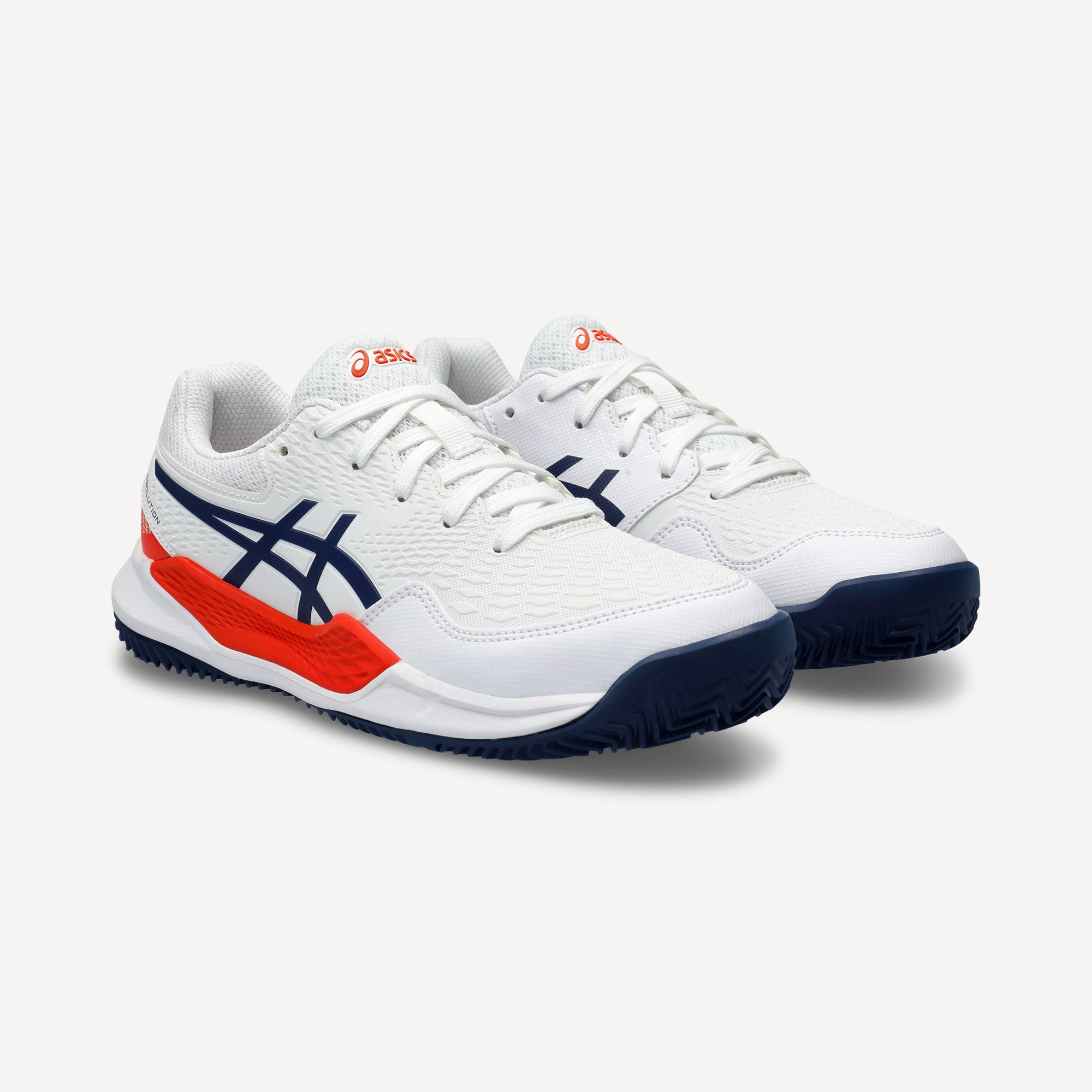 ASICS Gel-Resolution 9 Kids' Clay Court Tennis Shoes - White (4)