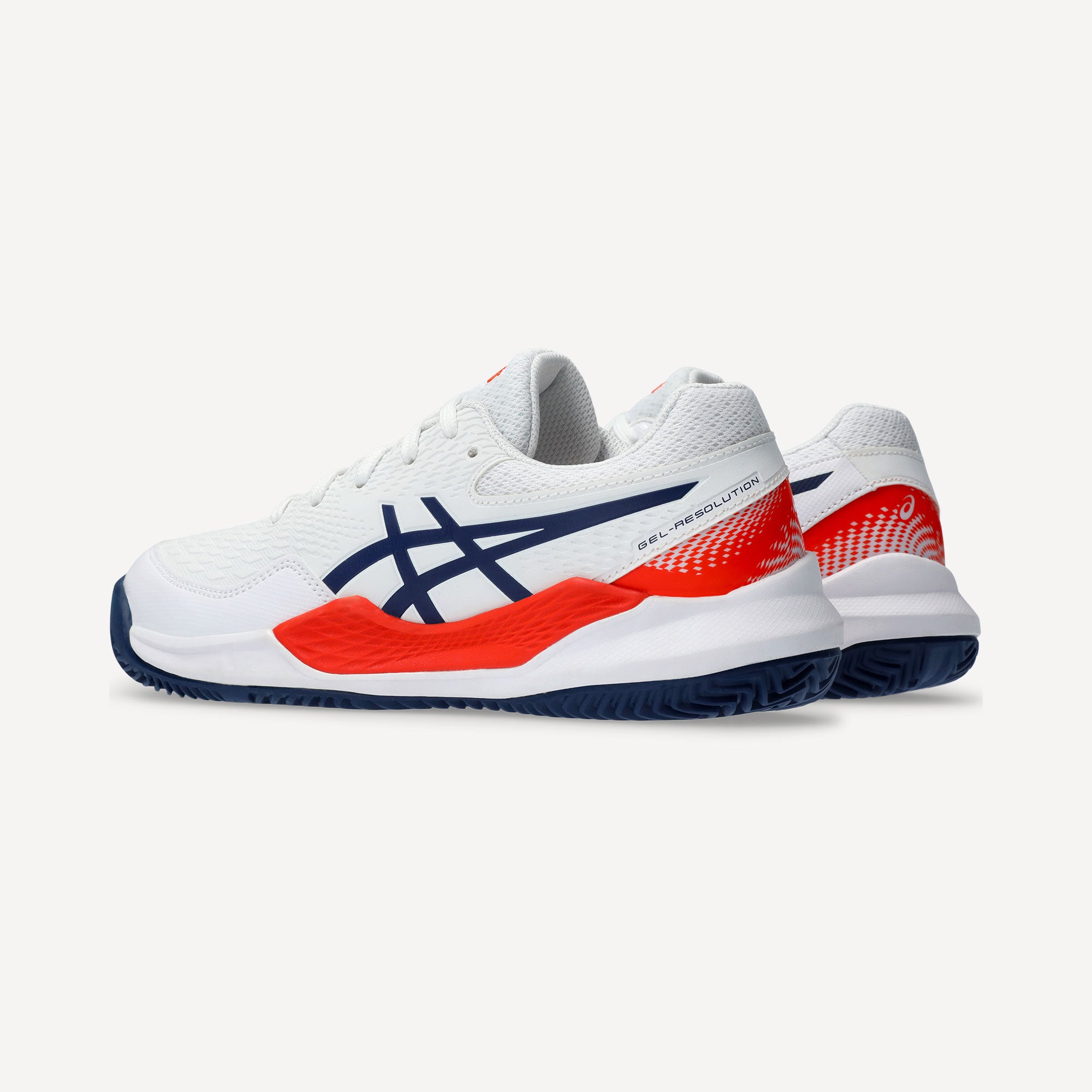 ASICS Gel-Resolution 9 Kids' Clay Court Tennis Shoes - White (5)