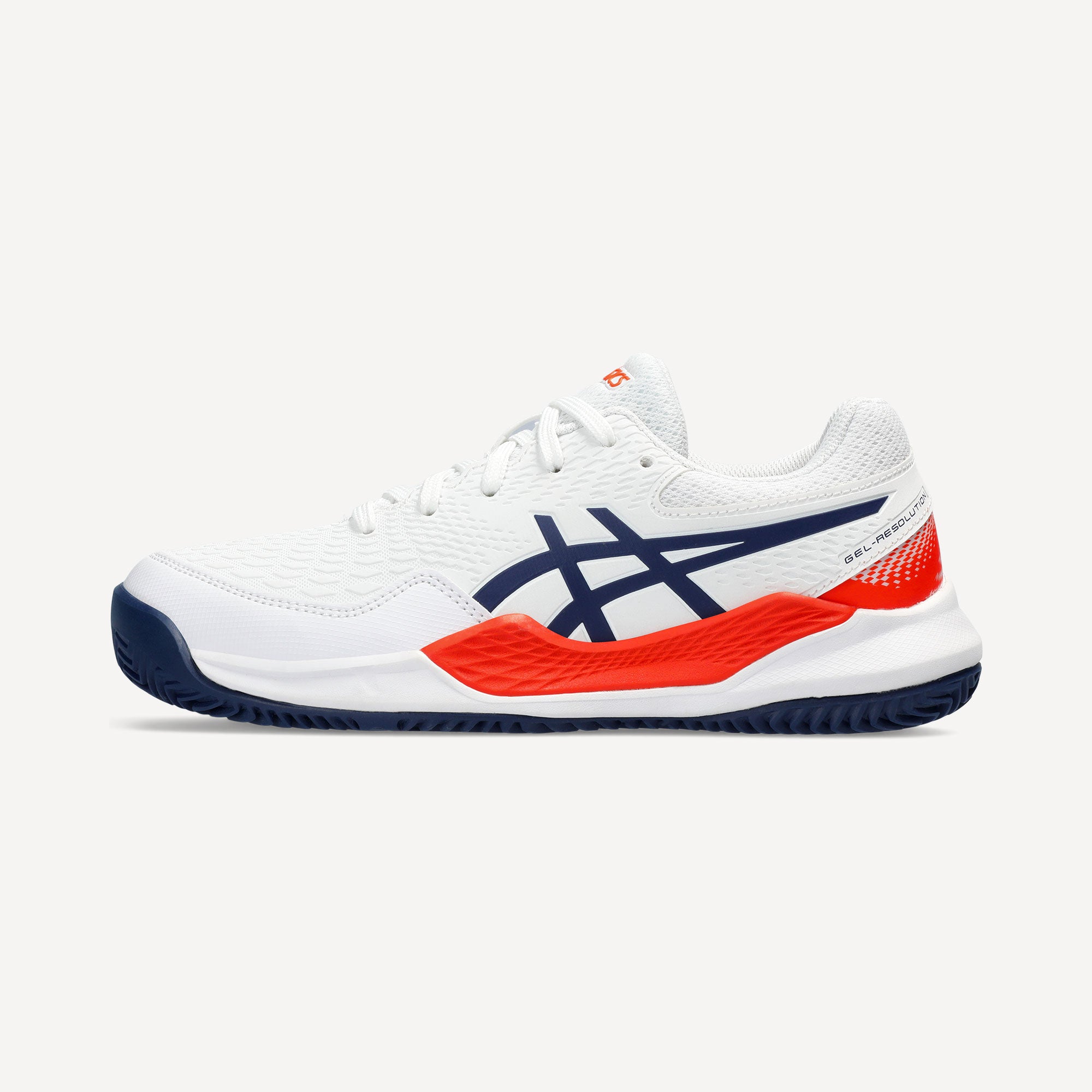 ASICS Gel-Resolution 9 Kids' Clay Court Tennis Shoes - White (8)