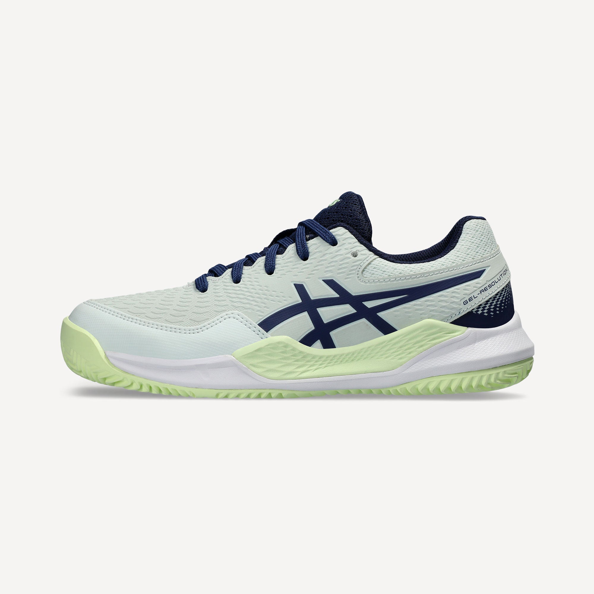 ASICS Gel-Resolution 9 Kids' Clay Court Tennis Shoes - Green (8)
