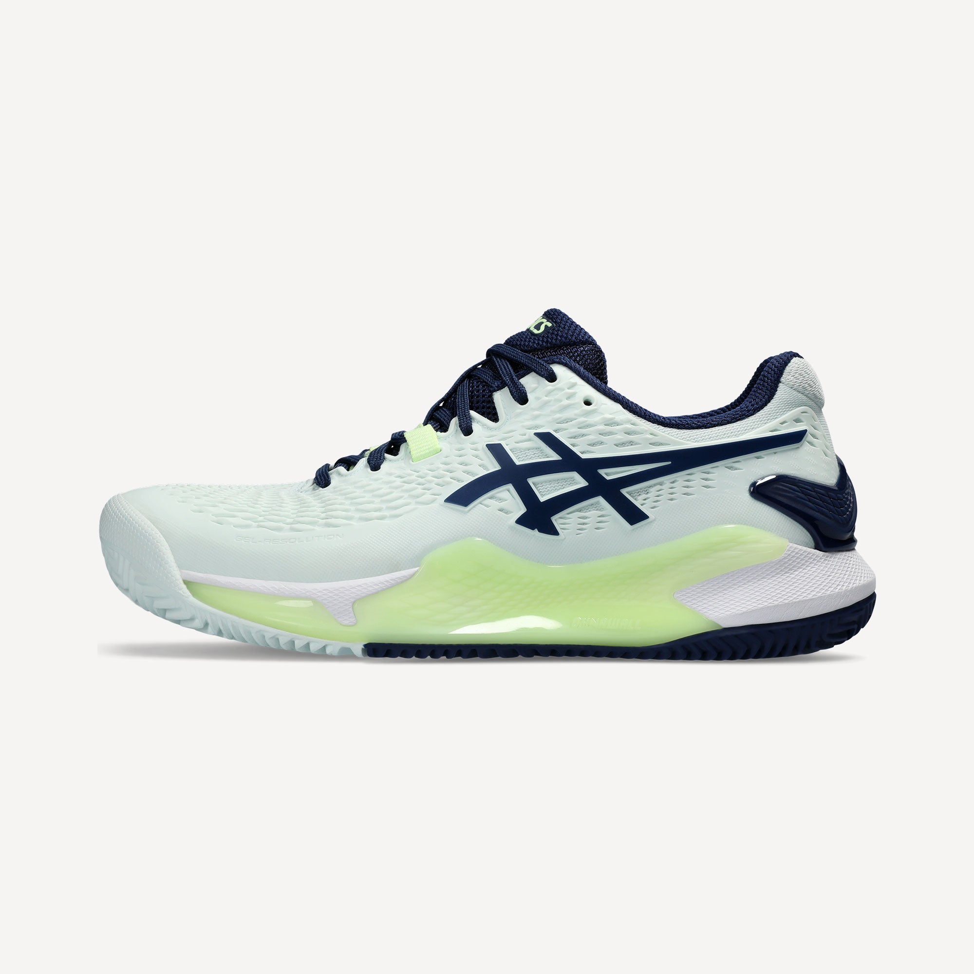 ASICS Gel-Resolution 9 Women's Clay Court Tennis Shoes - Green (8)