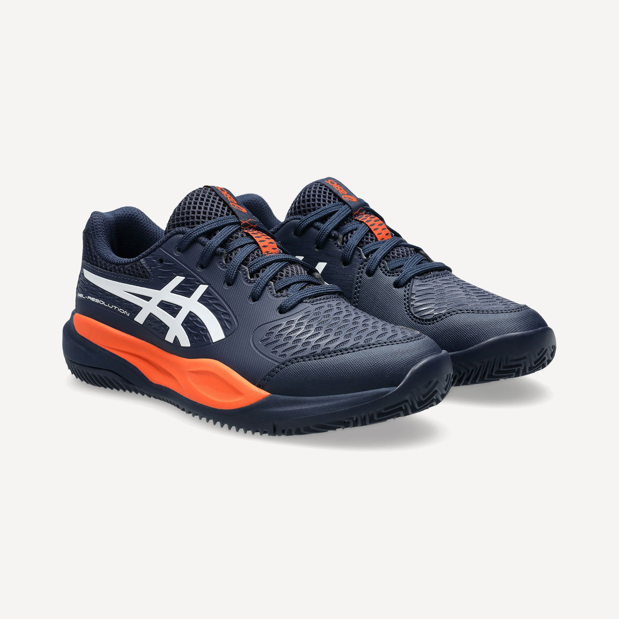ASICS Gel-Resolution X Kids' Clay Court Tennis Shoes - Dark Blue (4)