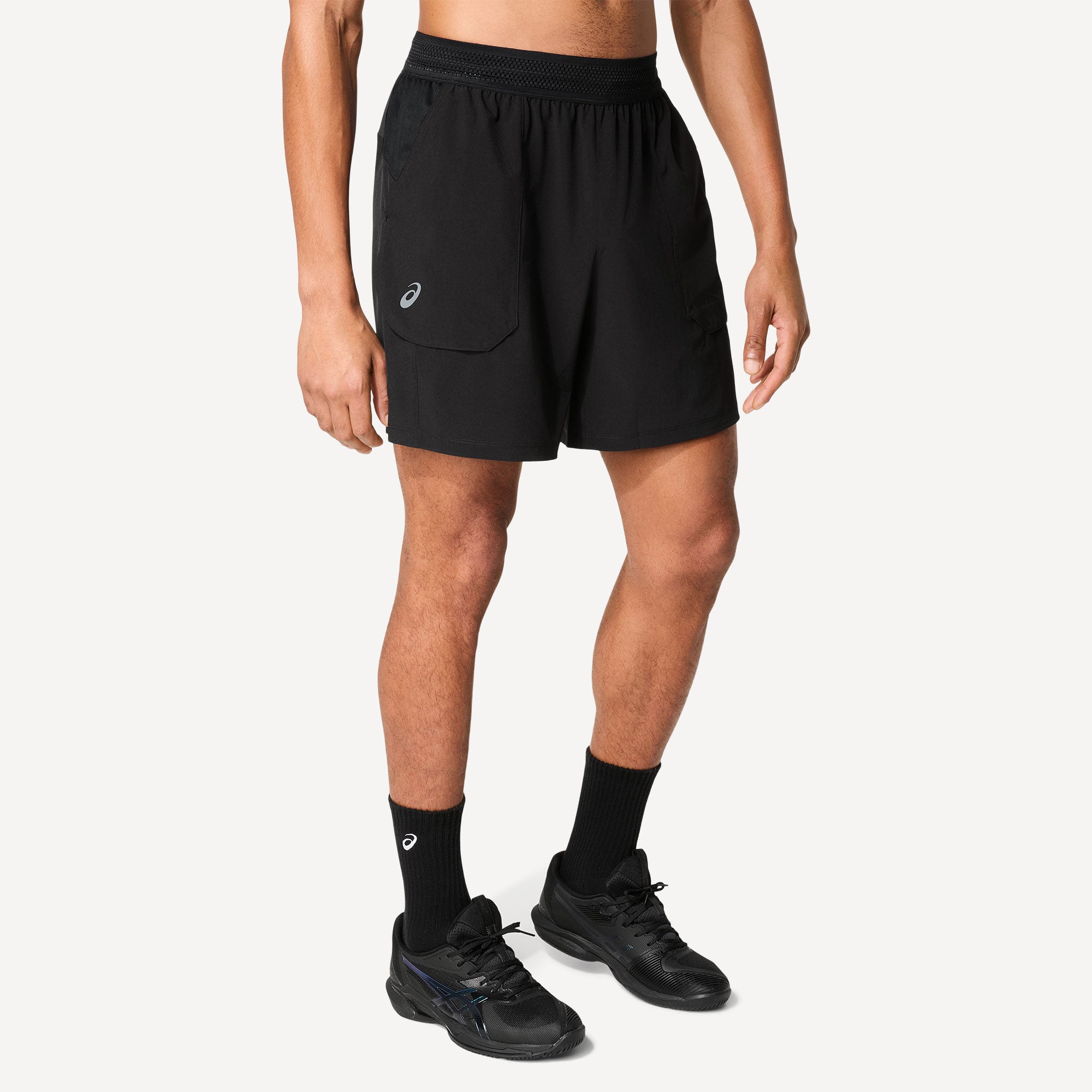 ASICS Match Men's 7-Inch Tennis Shorts - Black (3)