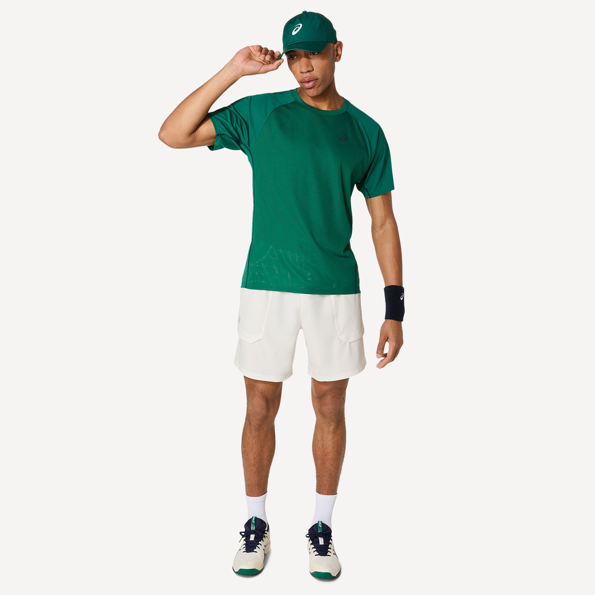 ASICS Match Men's 7-Inch Tennis Shorts - Off-White (7)