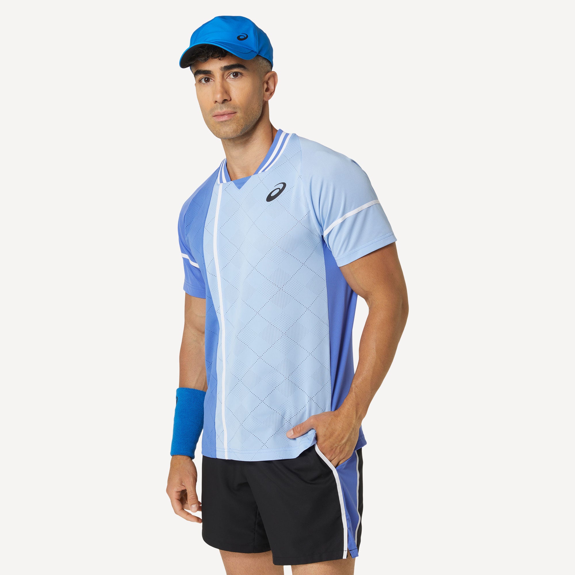 ASICS Match Men's Tennis Shirt - Blue (3)