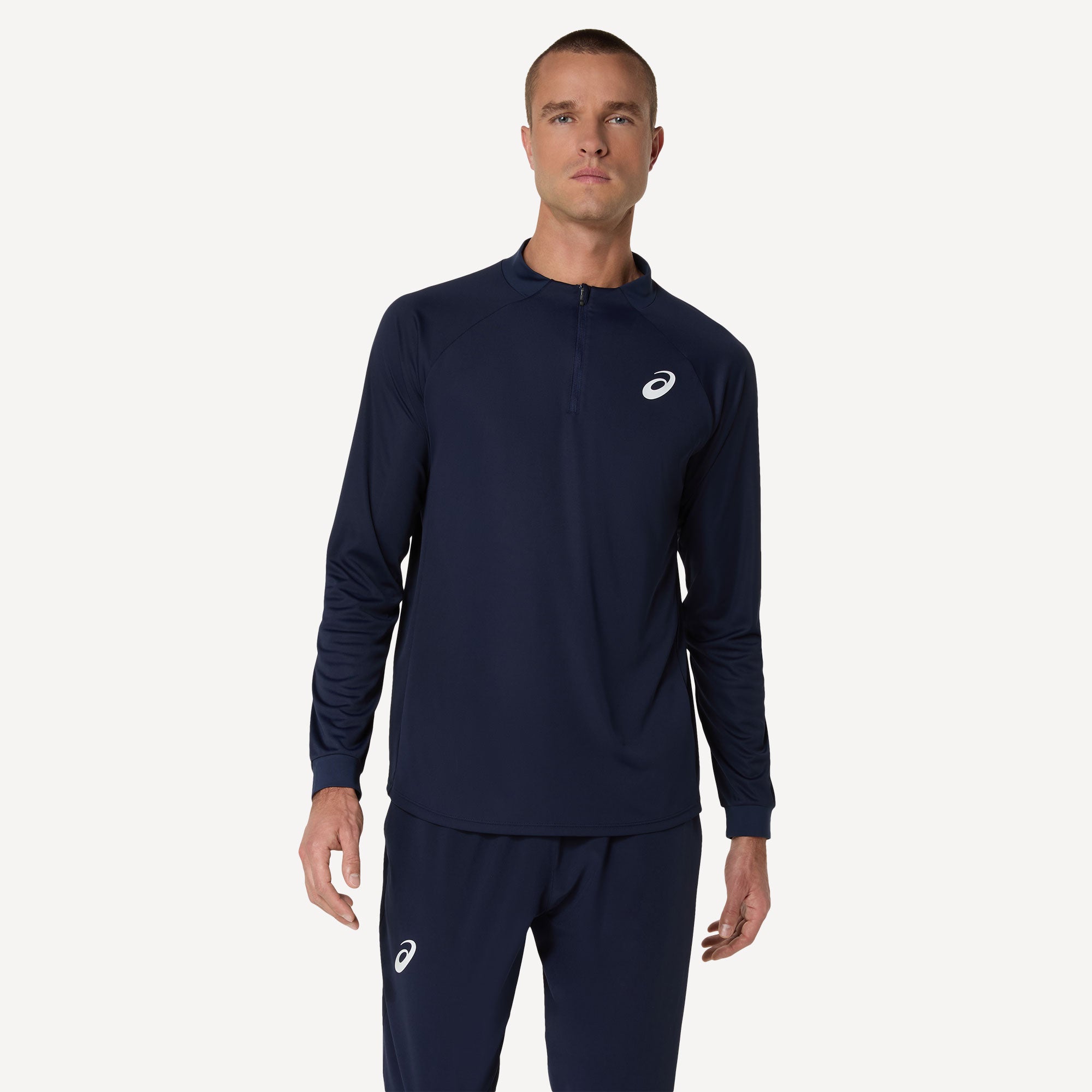 ASICS Match Men's Long-Sleeve Tennis Shirt - Dark Blue (1)