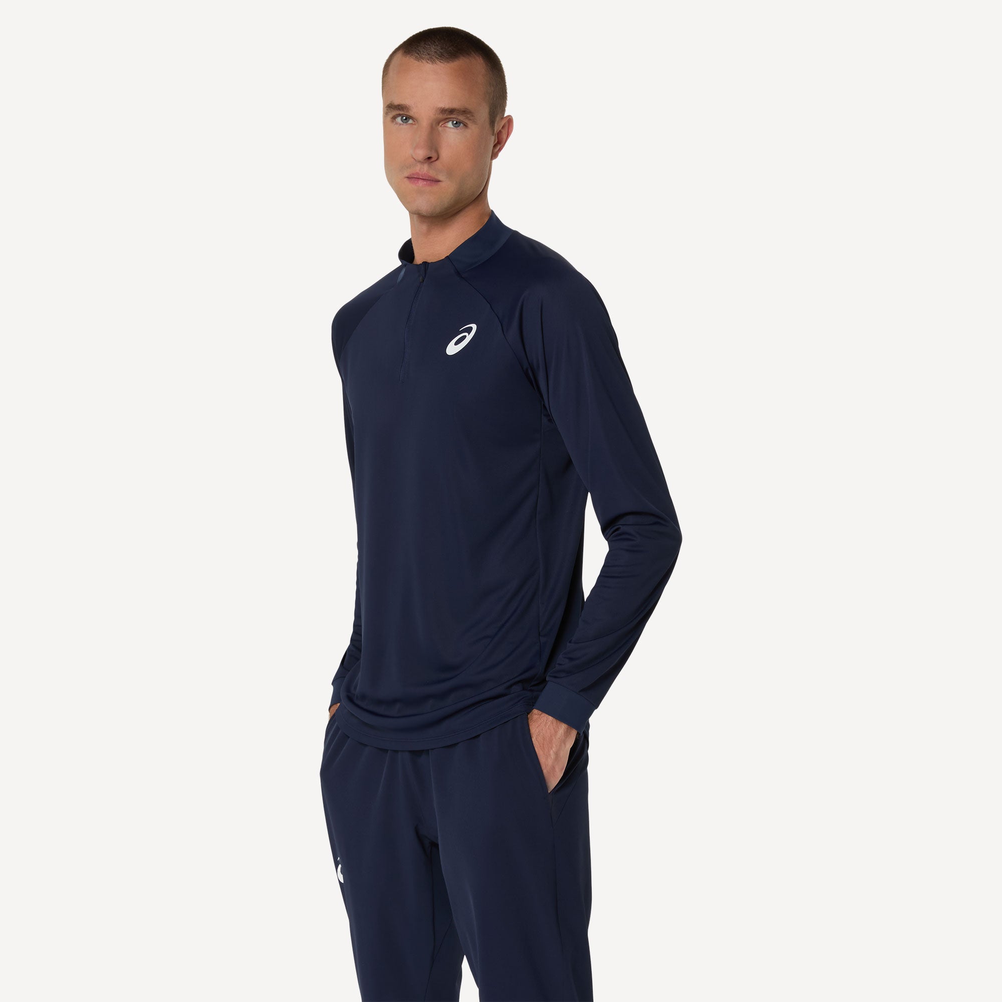 ASICS Match Men's Long-Sleeve Tennis Shirt - Dark Blue (3)