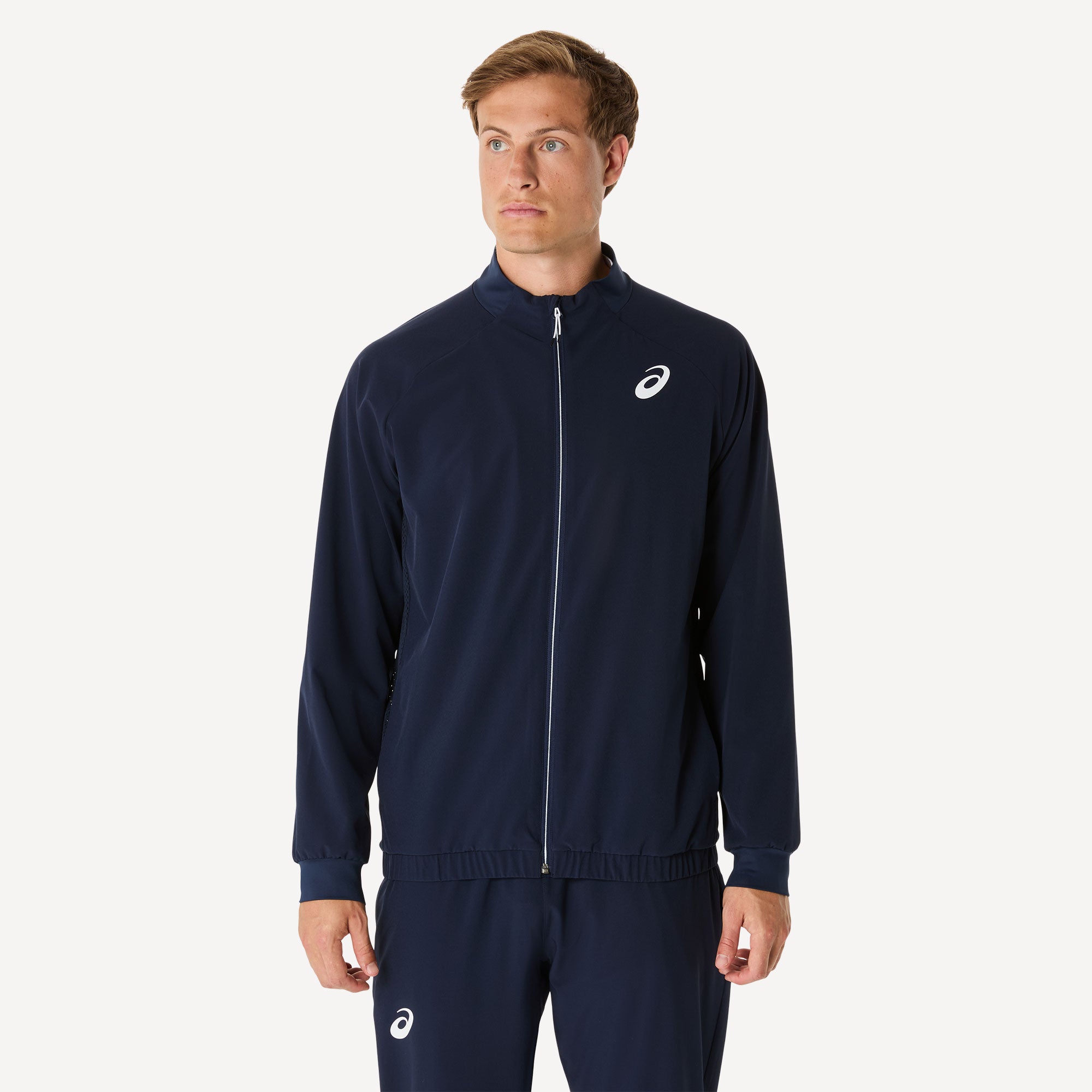 ASICS Match Men's Tennis Jacket - Dark Blue | Tennis Only