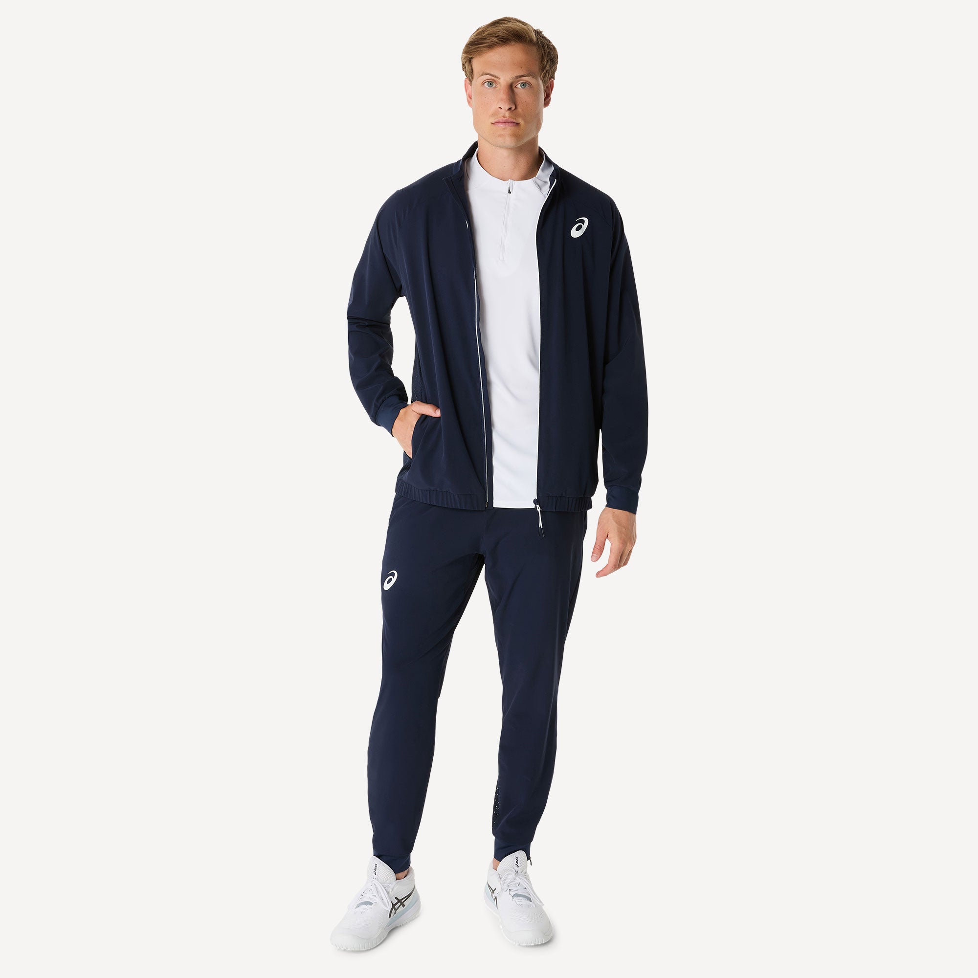 ASICS Match Men's Tennis Jacket - Dark Blue (6)