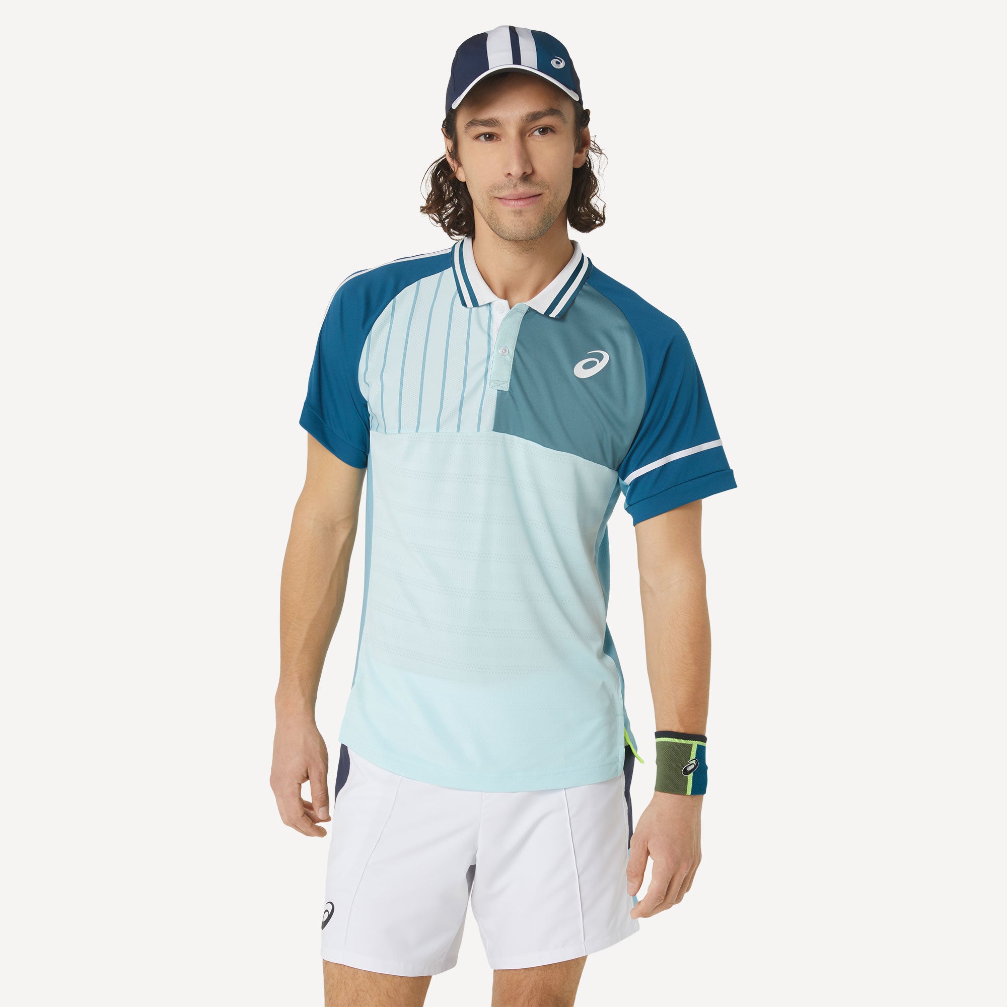 ASICS Match Men's Tennis Polo Blue (1)