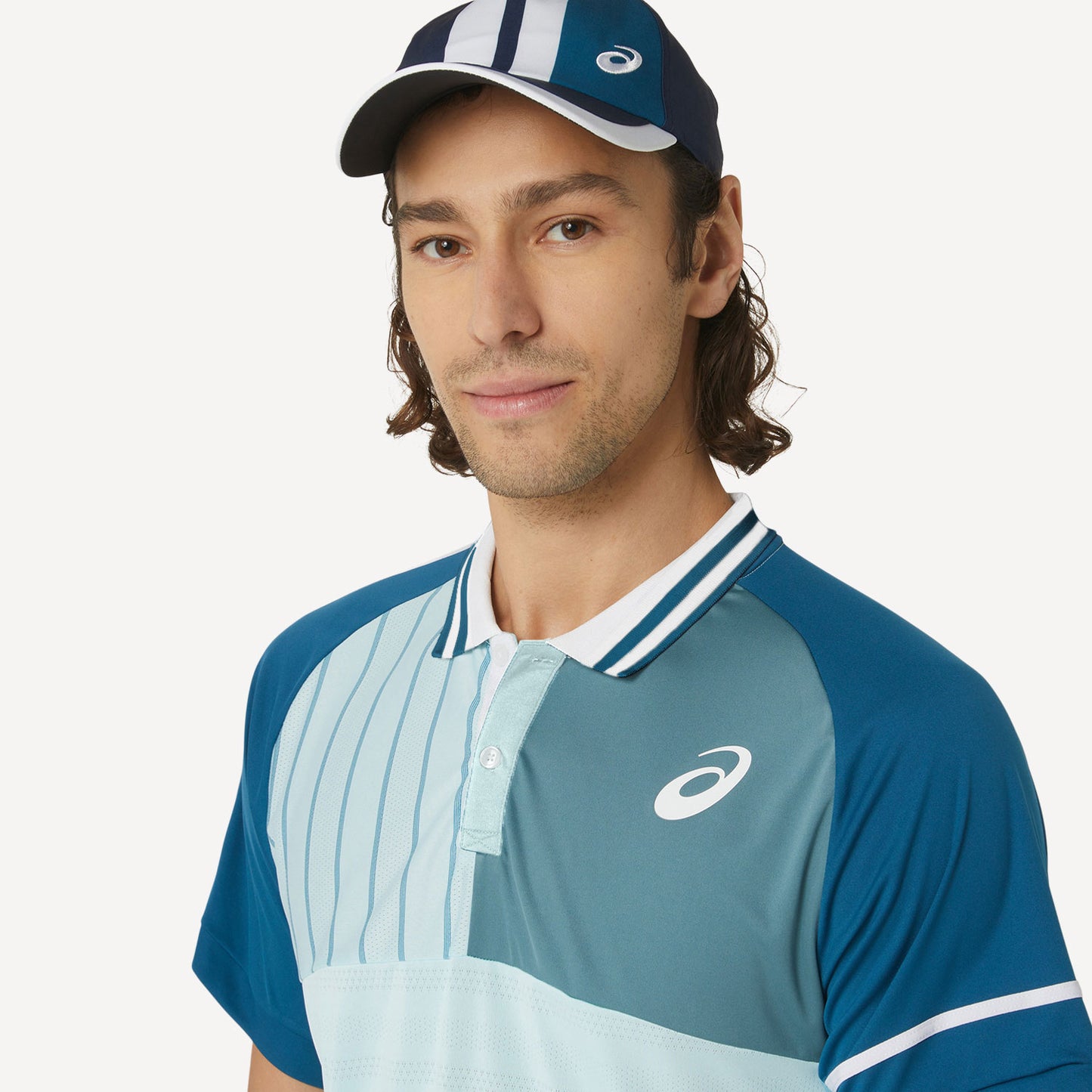 ASICS Match Men's Tennis Polo Blue (4)