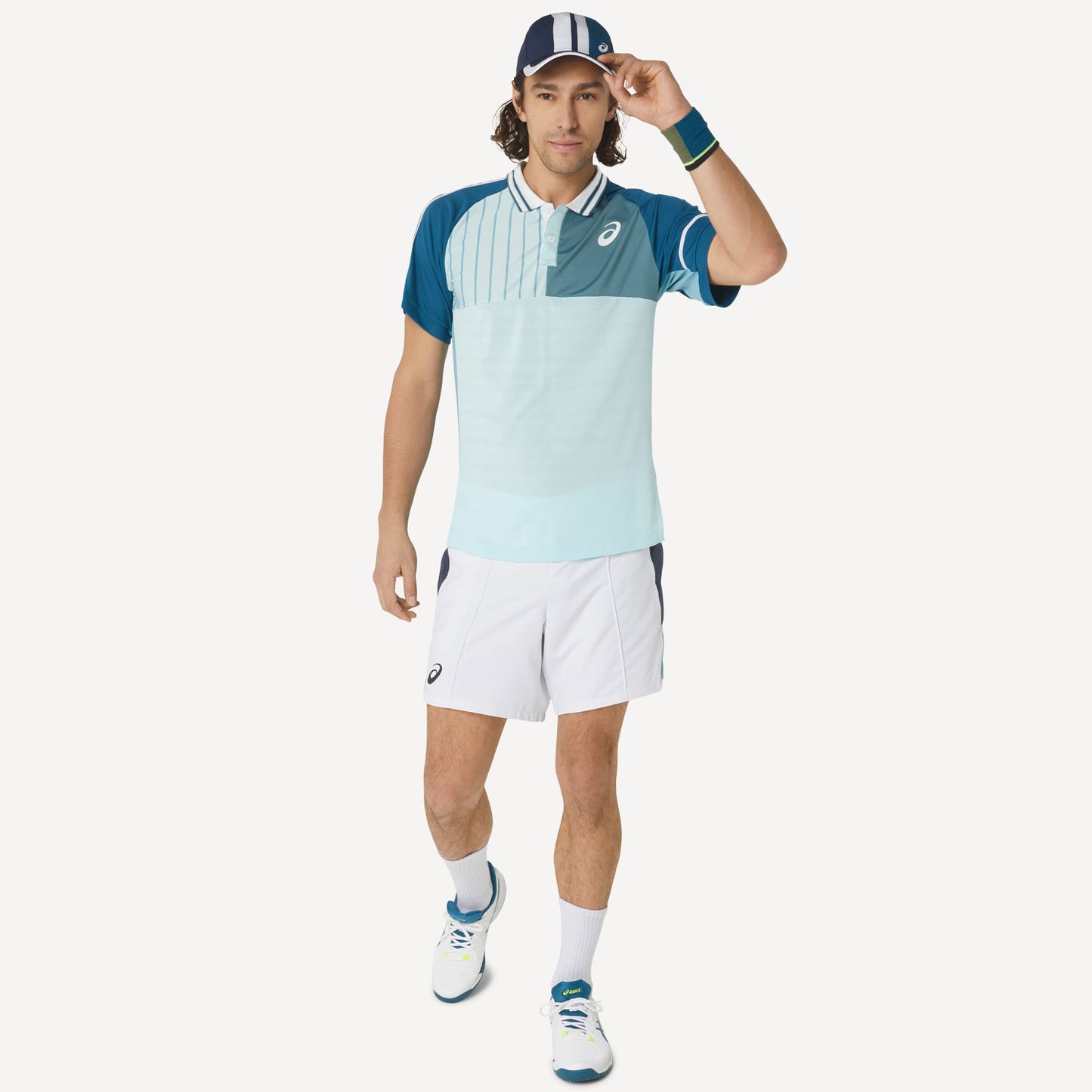ASICS Match Men's Tennis Polo Blue (7)