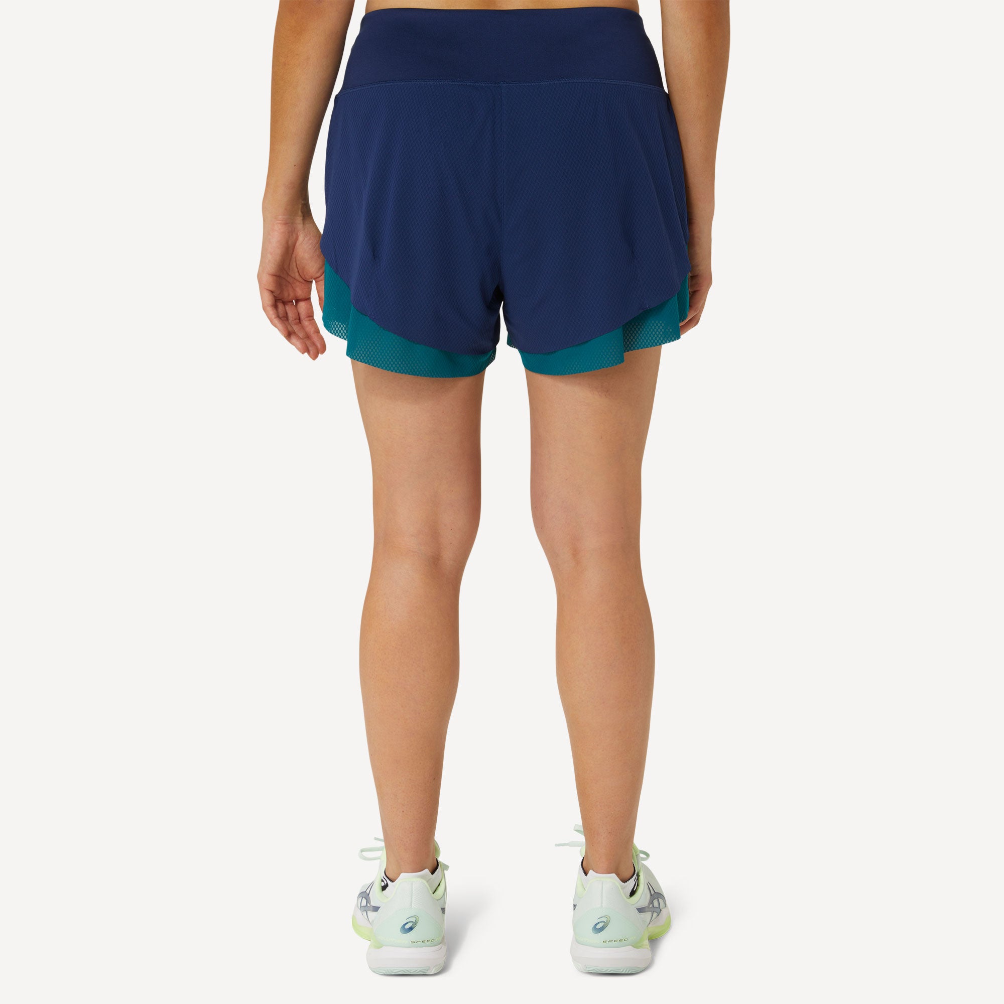 ASICS Nagino Women's 2IN1 Tennis Shorts - Dark Blue (2)