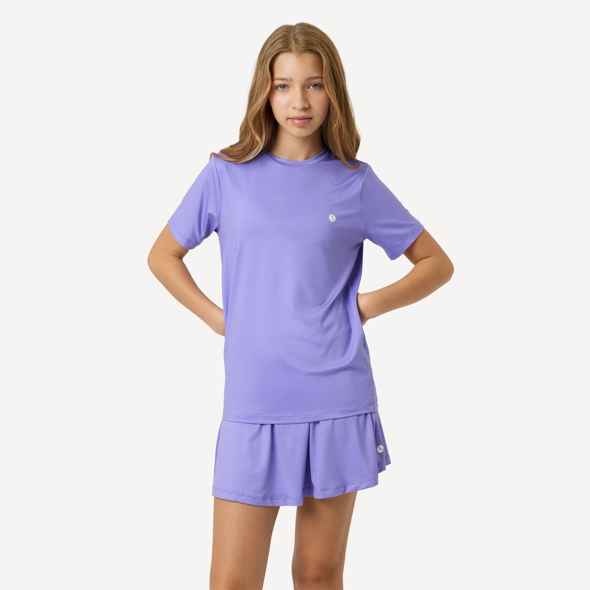 Björn Borg Ace Girls' Slim Tennis Shirt - Purple (1)