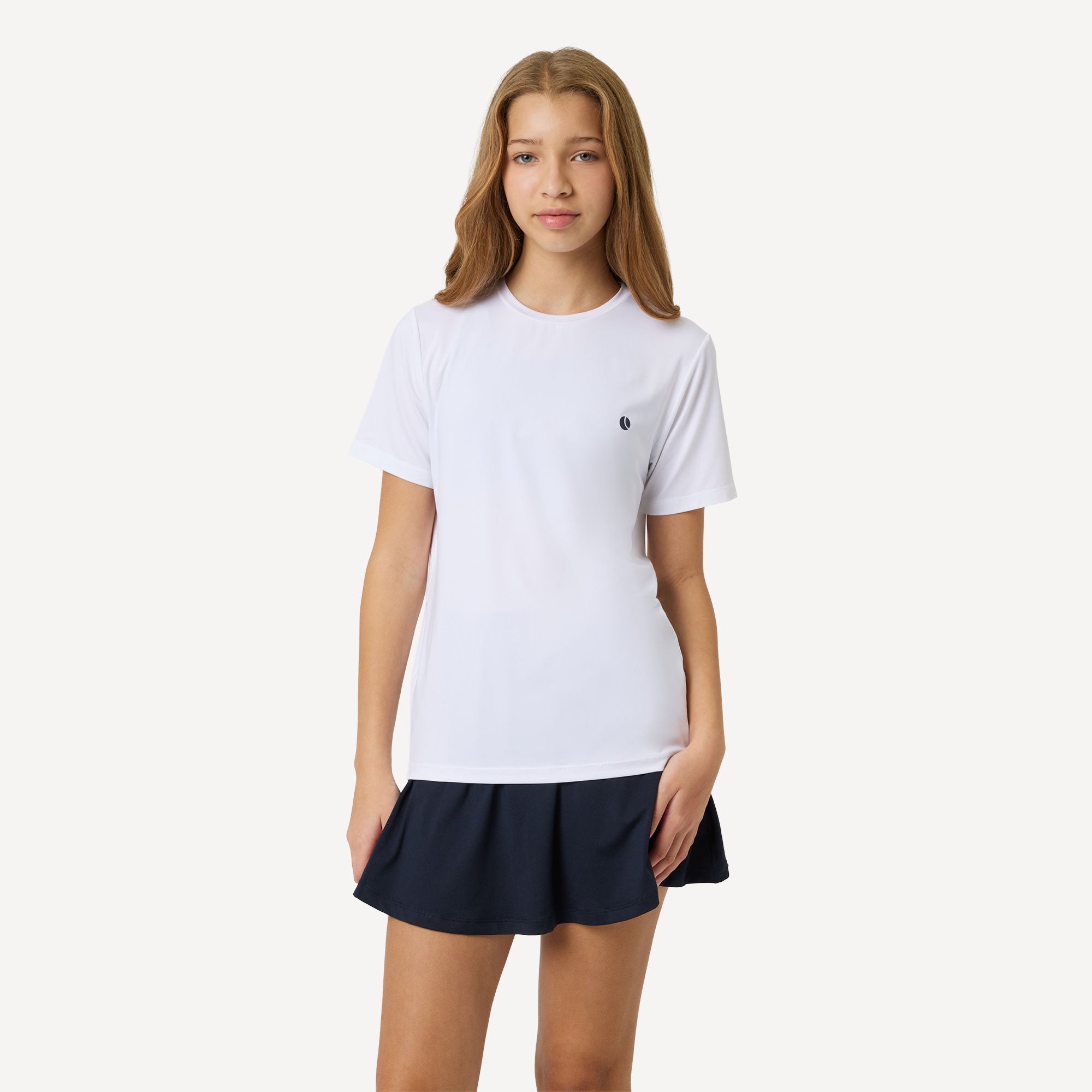Björn Borg Ace Girls' Slim Tennis Shirt - White (1)