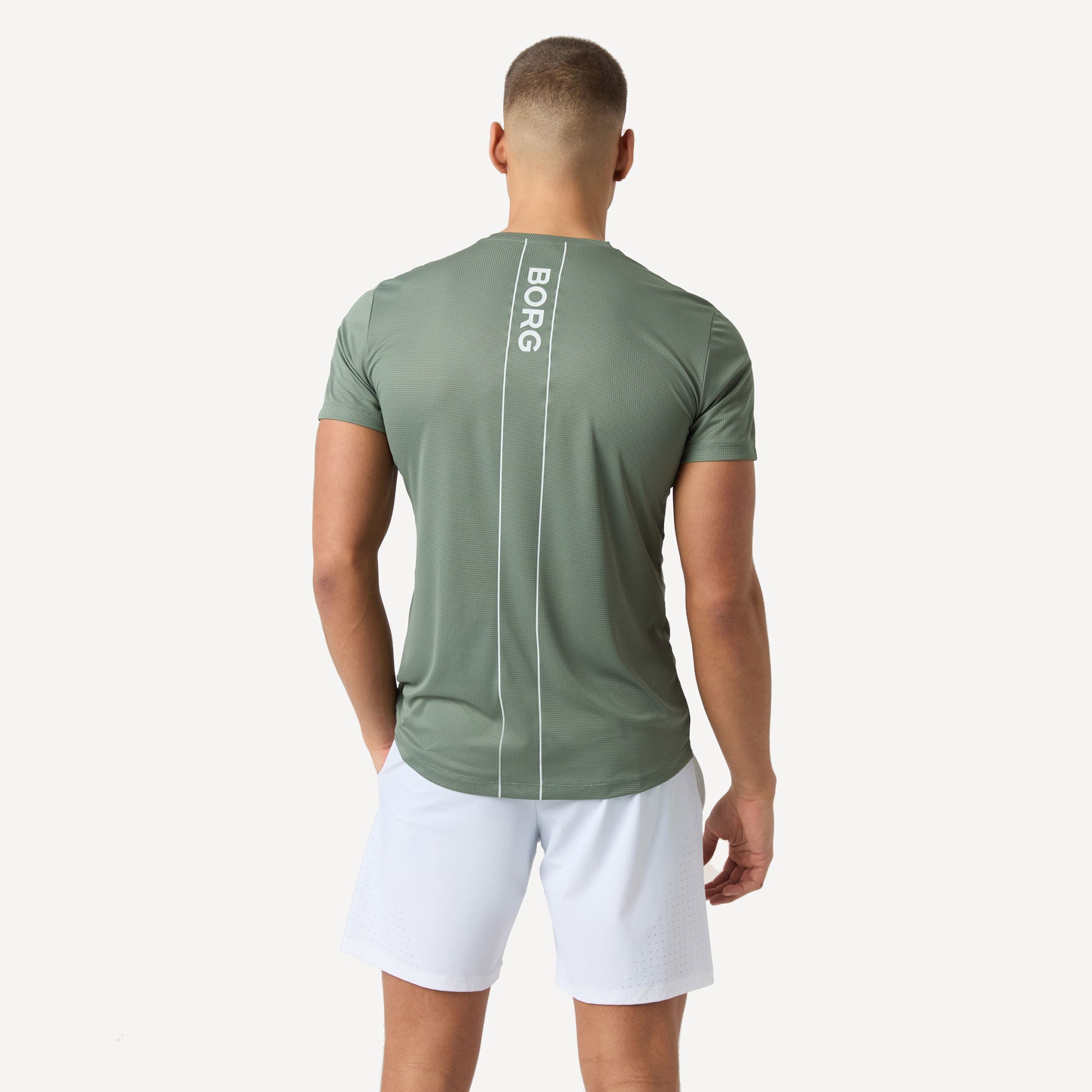 Björn Borg Ace Men's Light Tennis Shirt - Green (2)