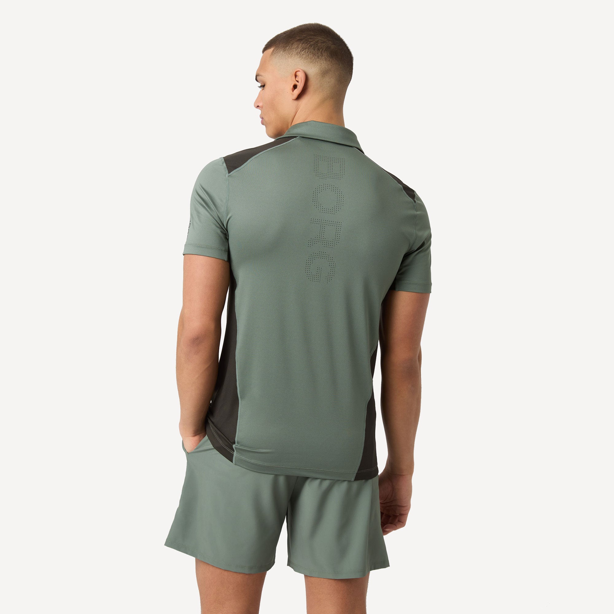 Björn Borg Ace Men's Mesh Panel Tennis Polo - Green (2)