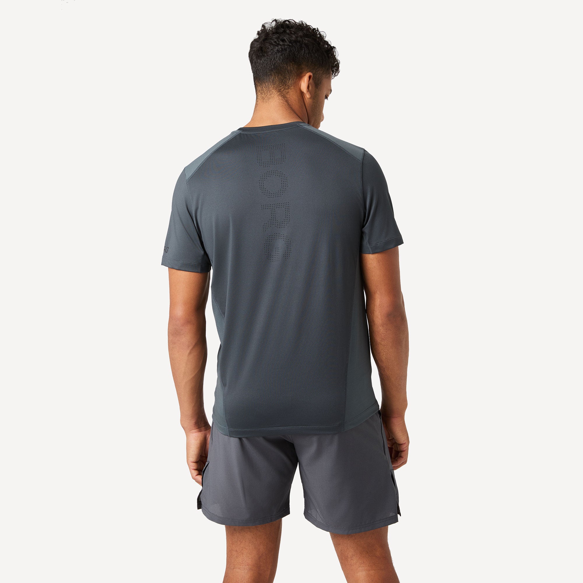 Björn Borg Ace Men's Mesh Panel Tennis Shirt - Grey (2)