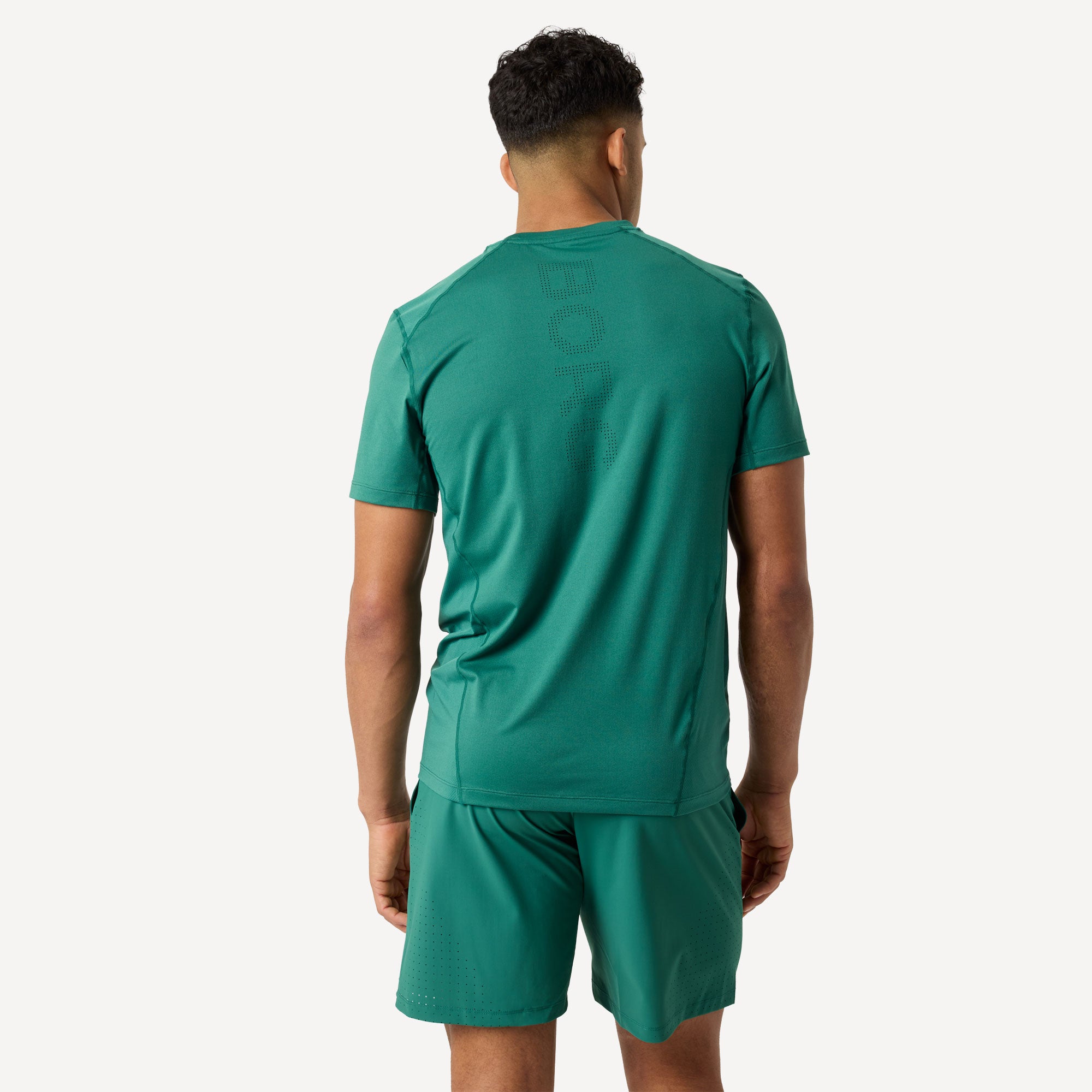 Björn Borg Ace Men's Mesh Panel Tennis Shirt - Green (2)