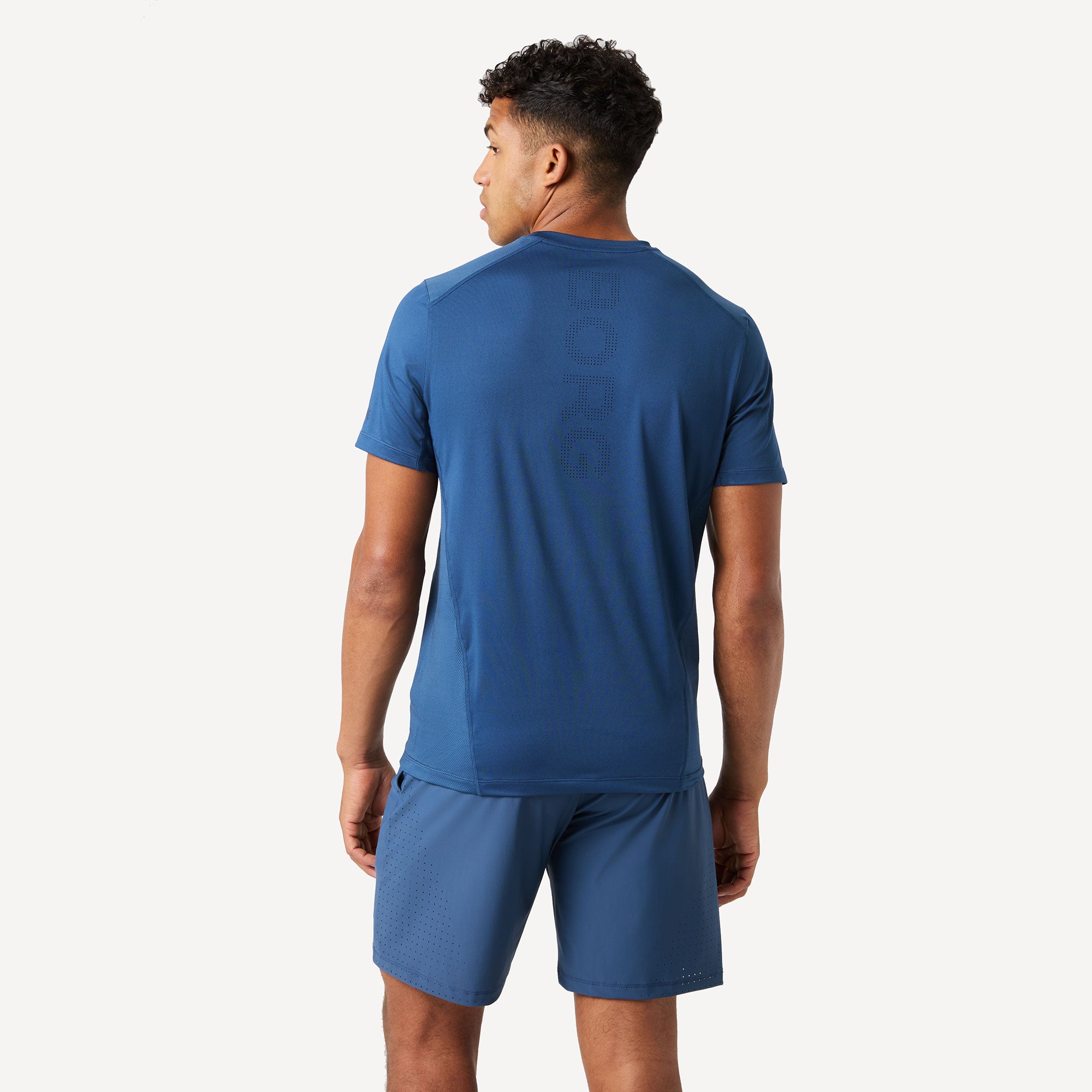 Björn Borg Ace Men's Mesh Panel Tennis Shirt - Blue (2)