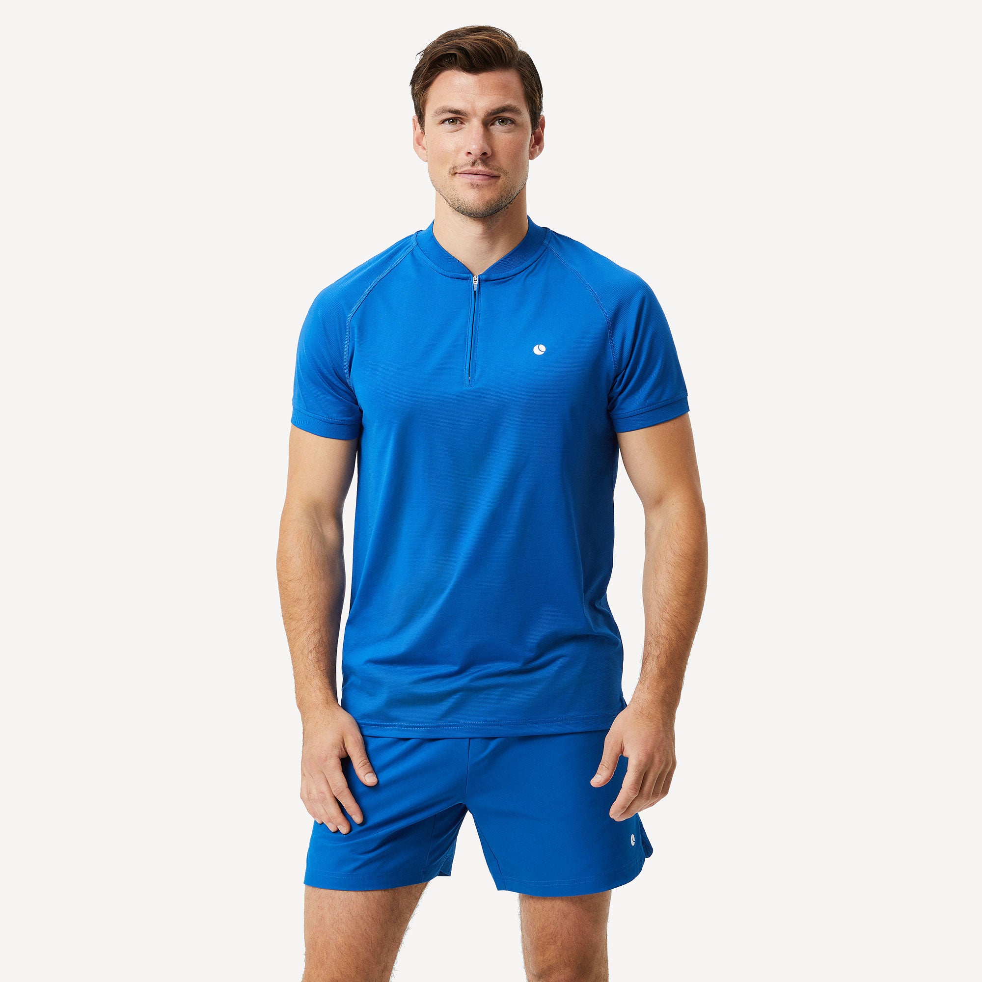 Björn Borg Ace Men's Performance Zip Tennis Polo - Blue (1)