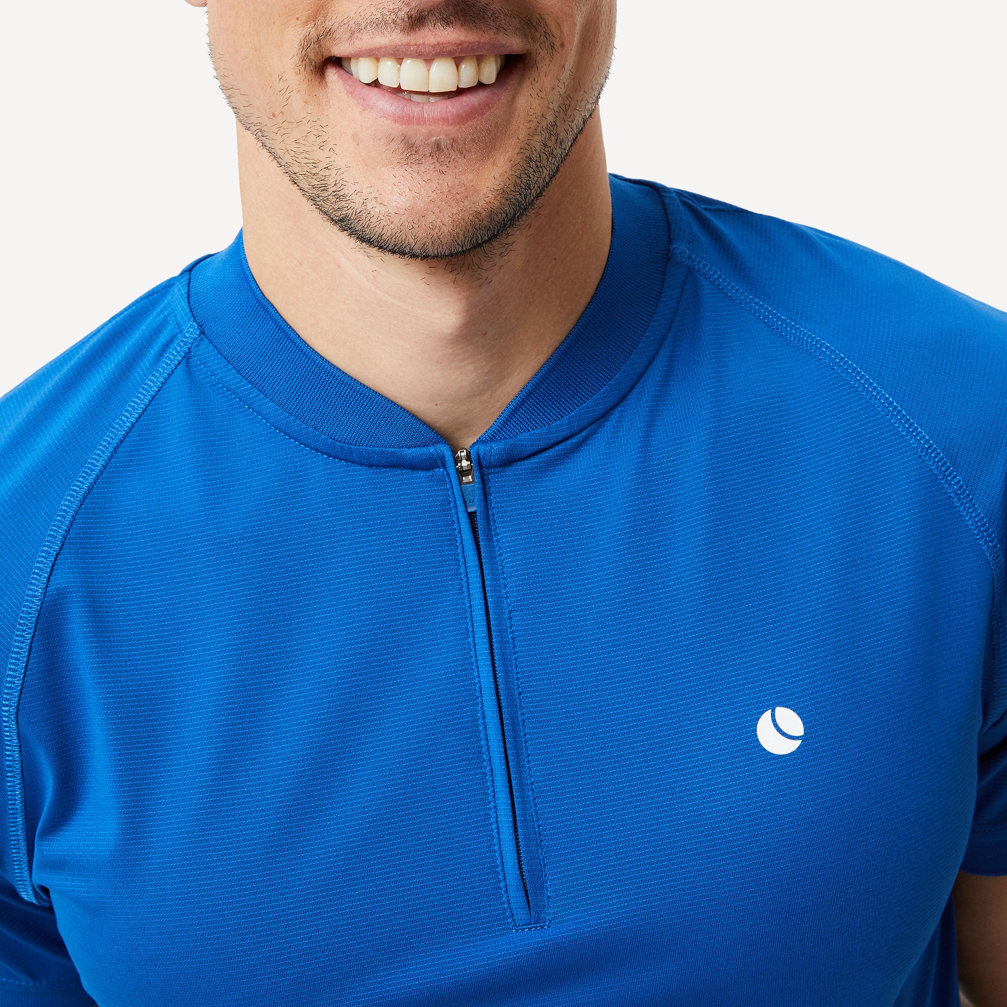 Björn Borg Ace Men's Performance Zip Tennis Polo - Blue (3)