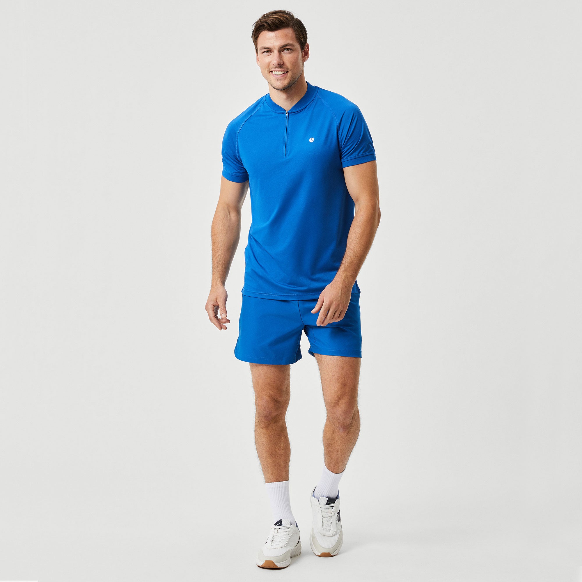 Björn Borg Ace Men's Performance Zip Tennis Polo - Blue (5)