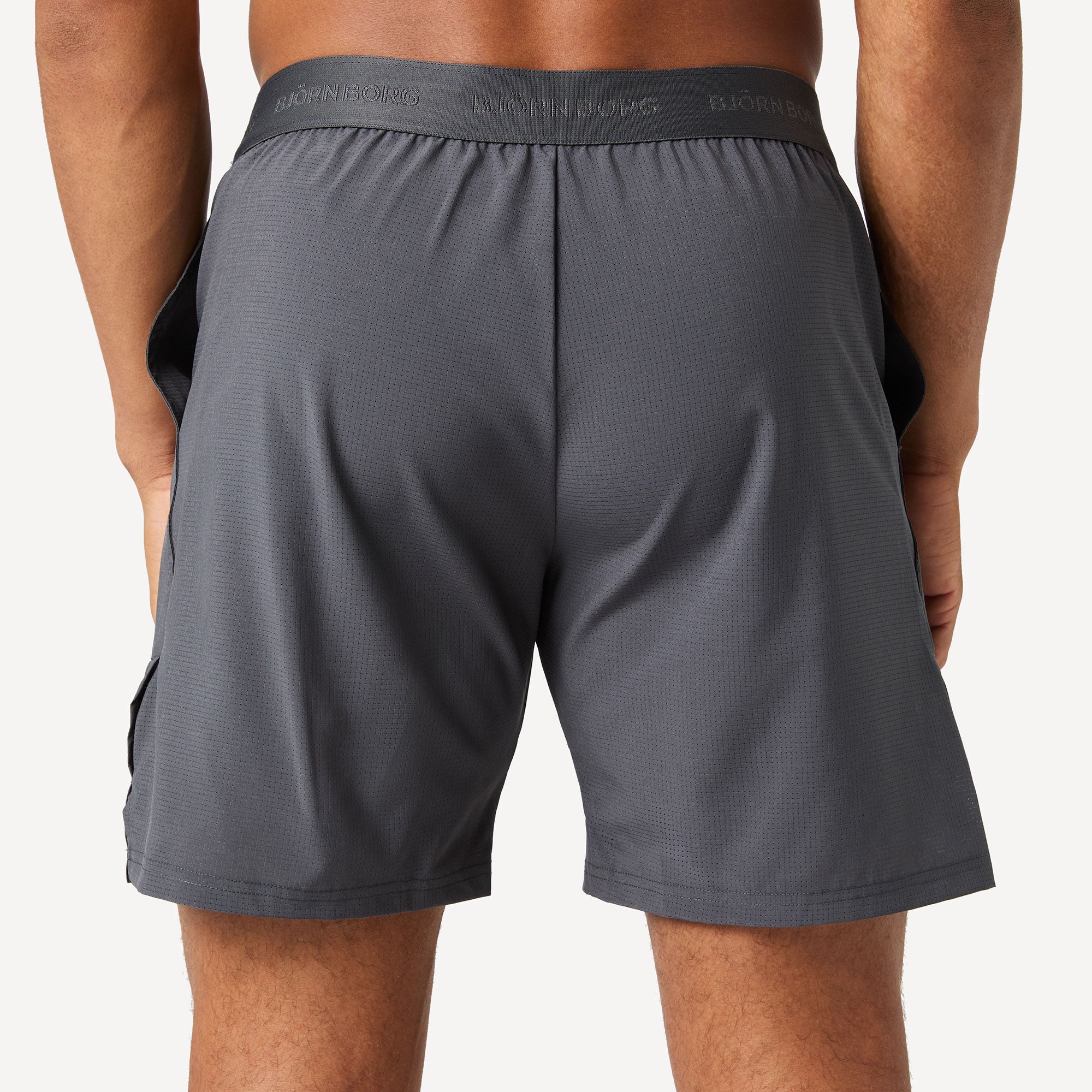 Björn Borg Ace Pro Men's 7-Inch Tennis Shorts - Grey (2)