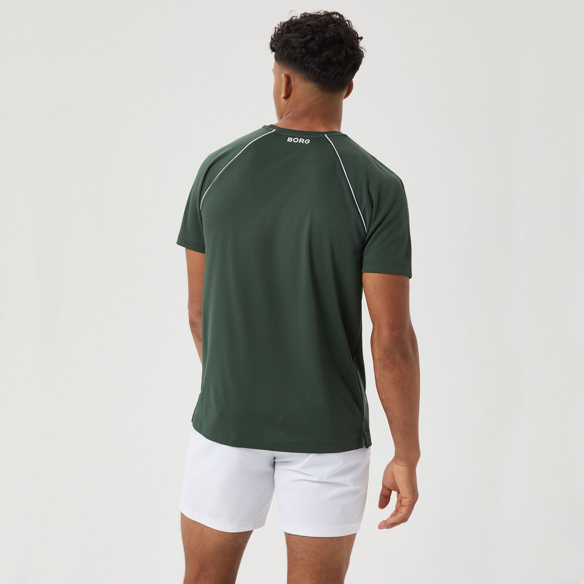 Björn Borg Ace Racquet Men's Tennis Shirt - Green (2)