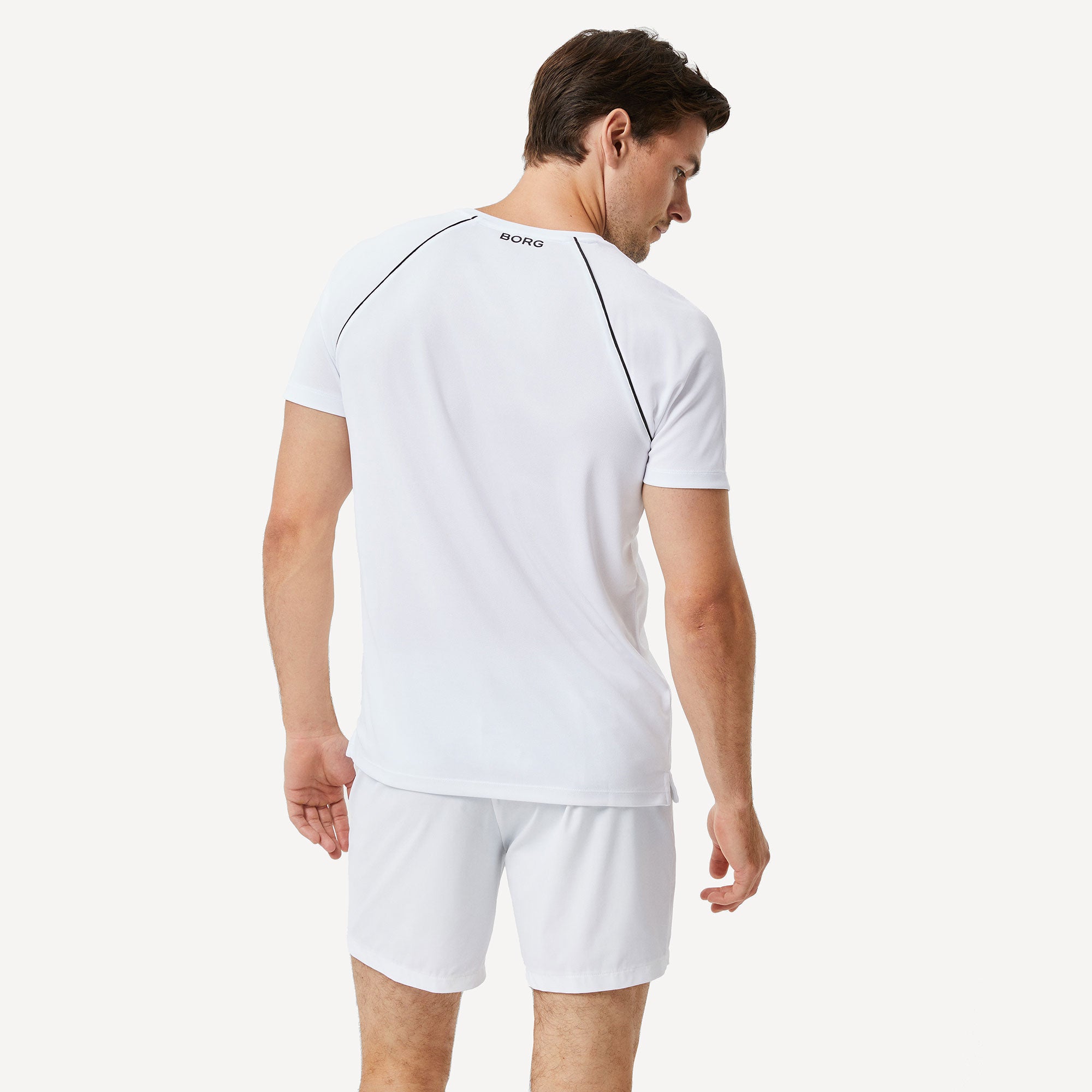 Björn Borg Ace Racquet Men's Tennis Shirt - White (2)