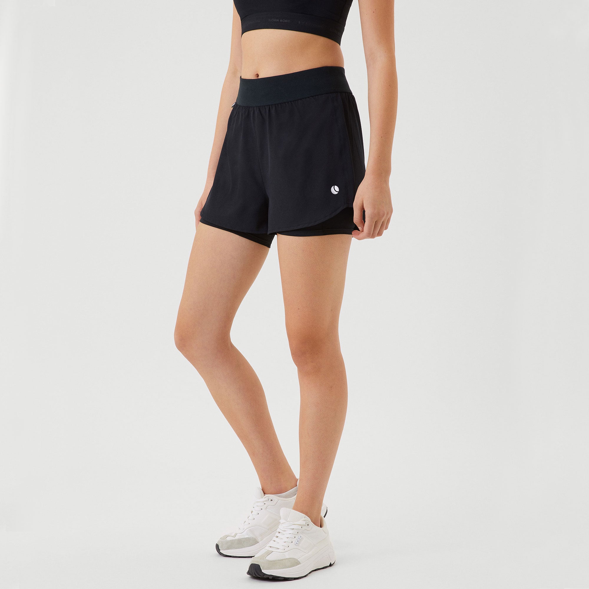 Björn Borg Ace Women's 2IN1 Tennis Shorts - Black (3)