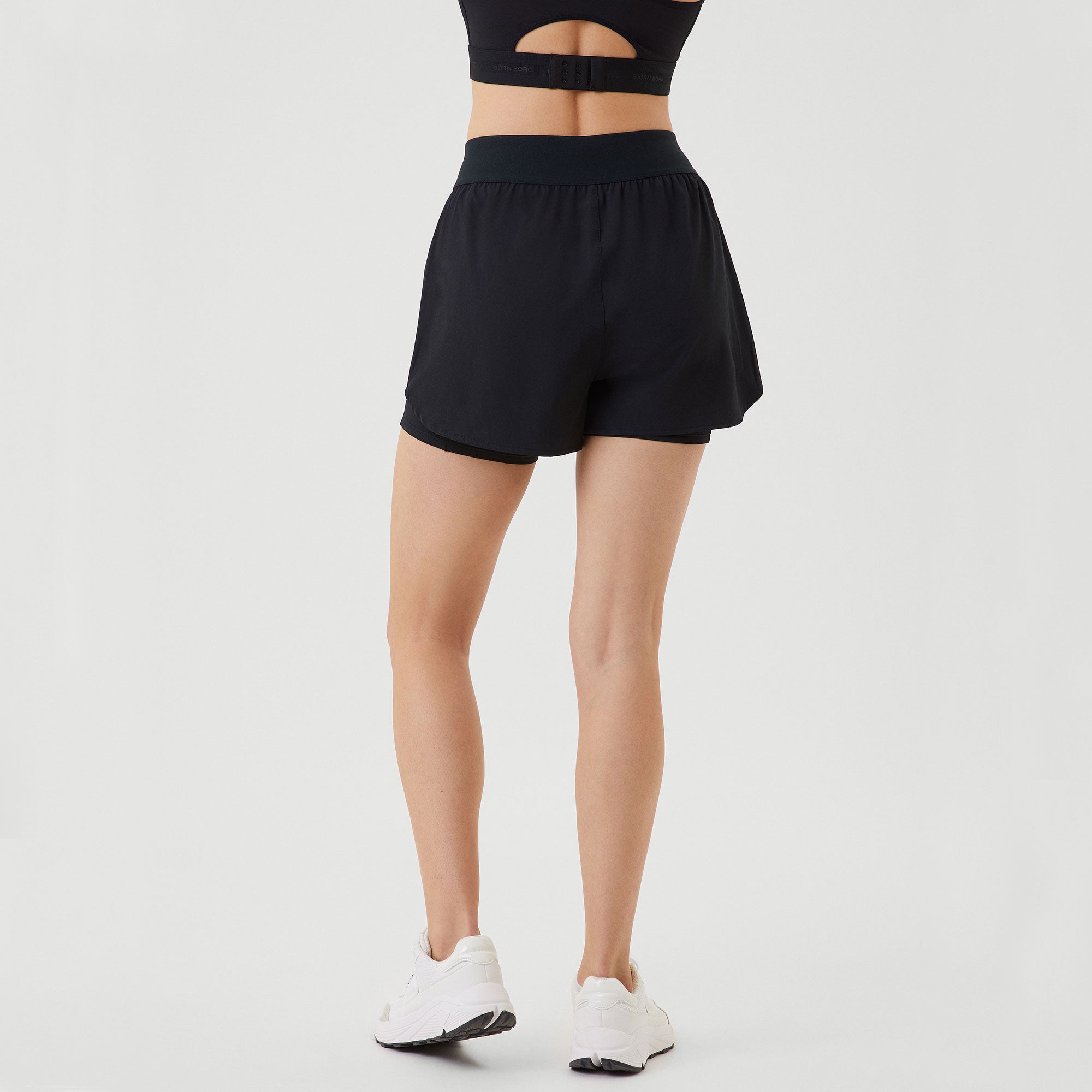 Björn Borg Ace Women's 2IN1 Tennis Shorts - Black (4)