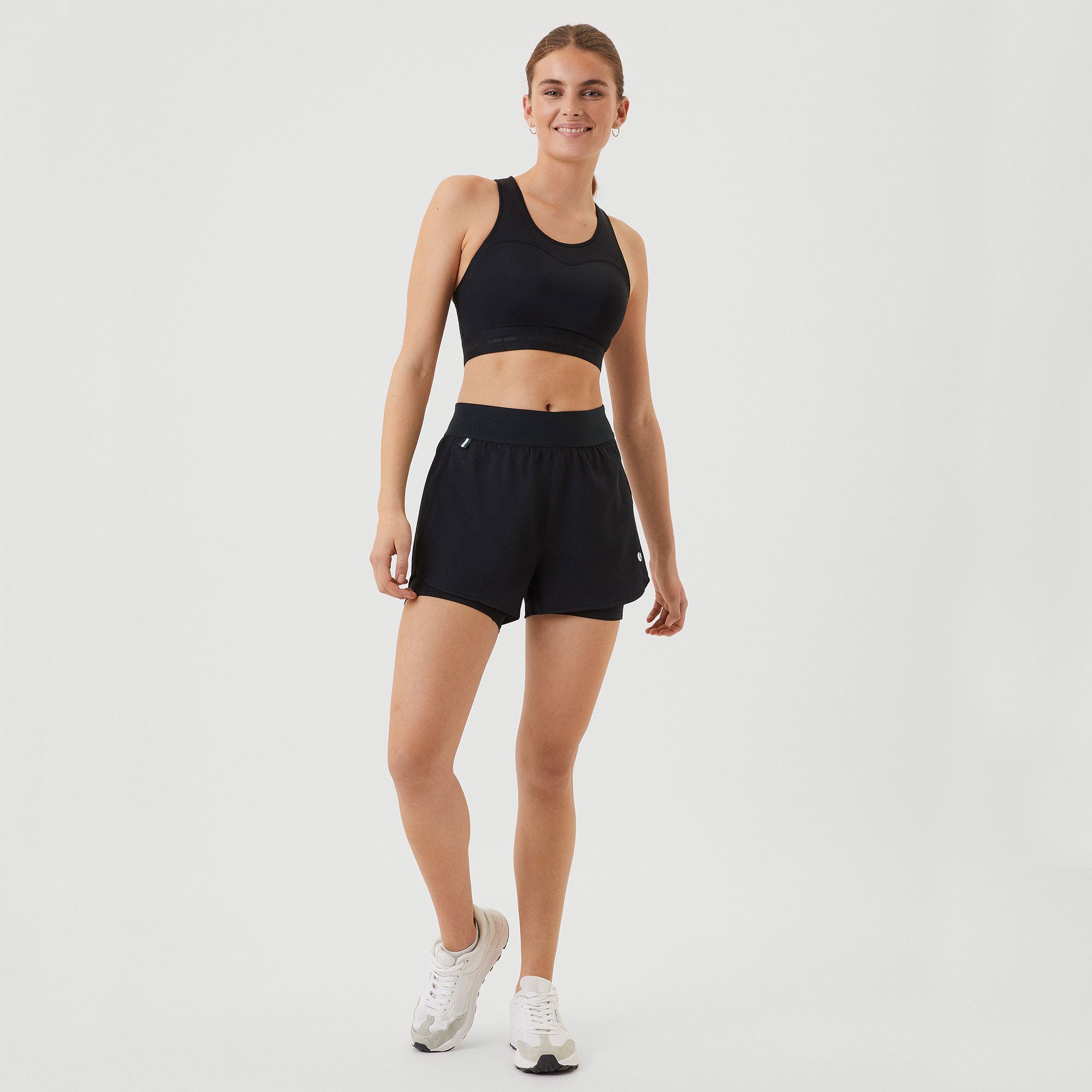 Björn Borg Ace Women's 2IN1 Tennis Shorts - Black (5)