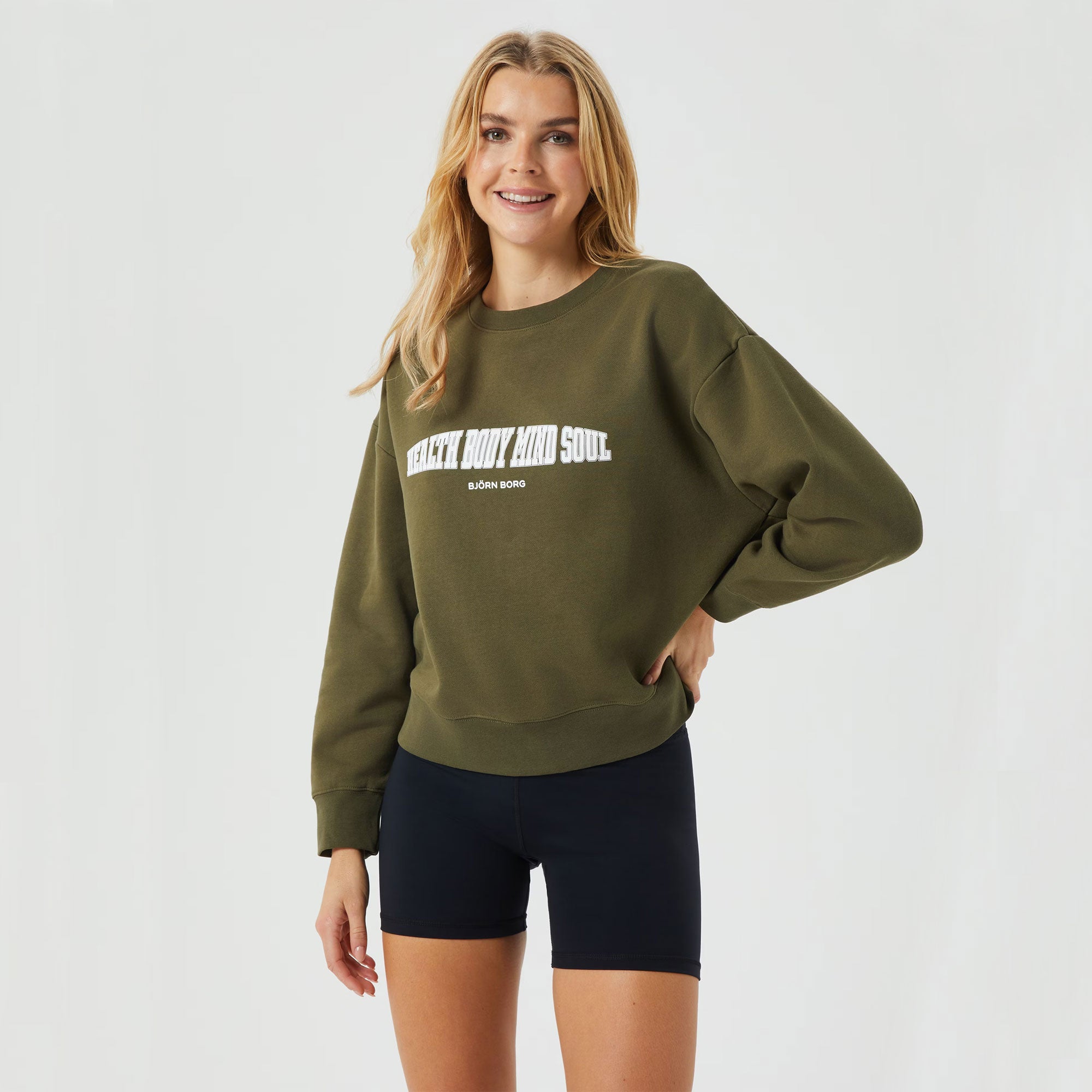 Björn Borg Ace Women's Boyfriend Tennis Sweater - Green (1)