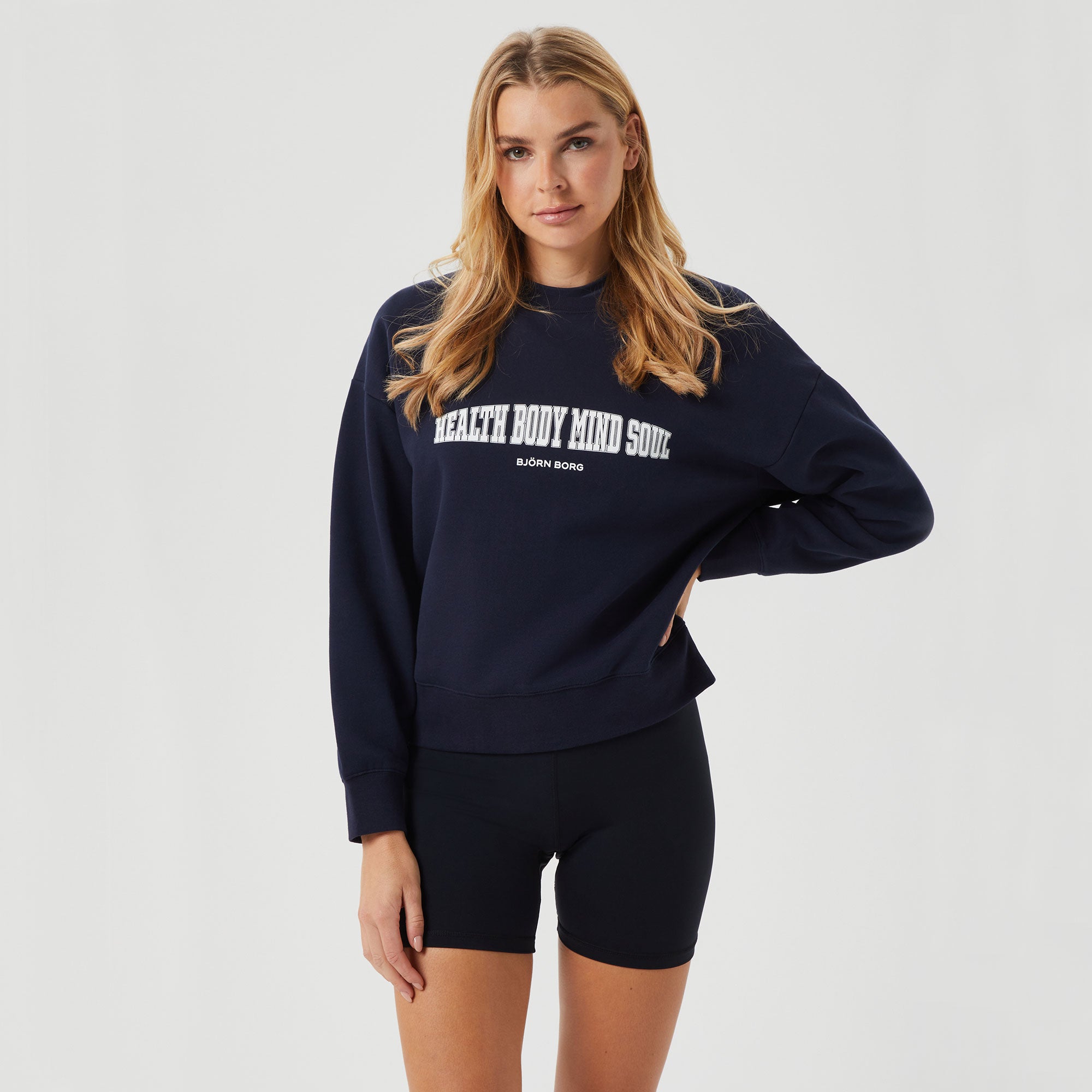Björn Borg Ace Women's Boyfriend Tennis Sweater - Dark Blue (1)
