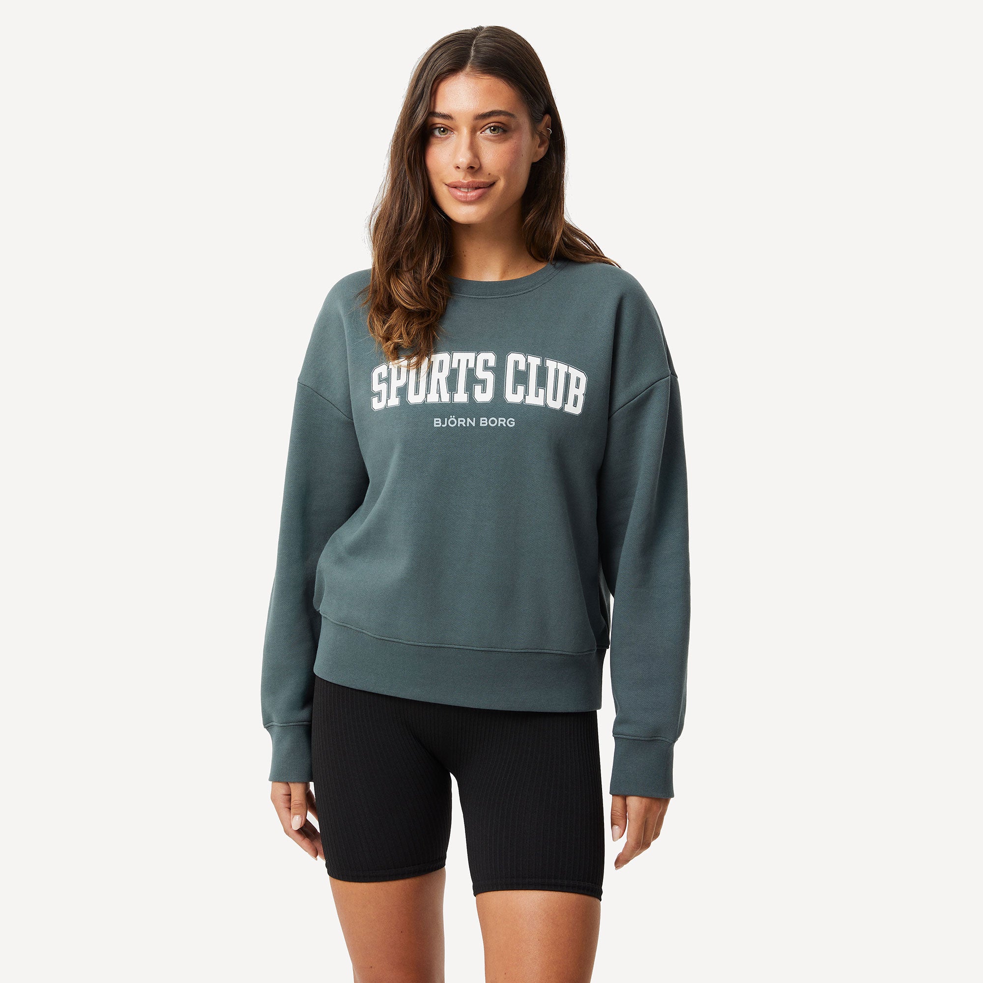 Björn Borg Ace Women's Boyfriend Tennis Sweater - Green (1)