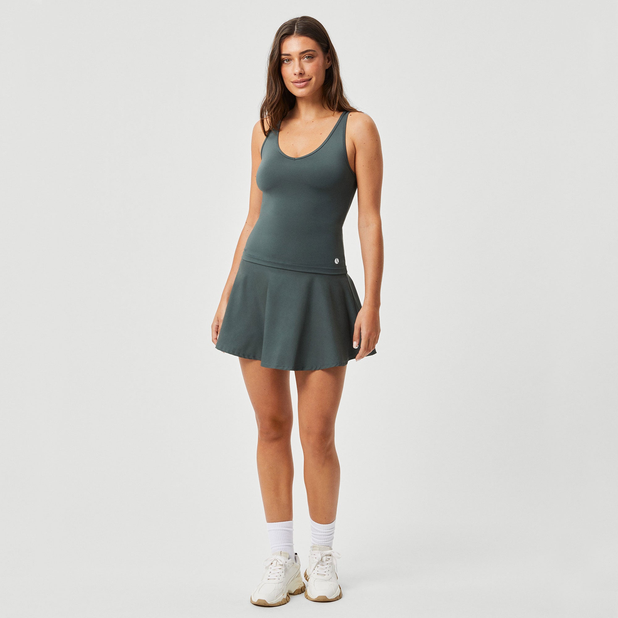 Björn Borg Ace Women's Deep V Tennis Tank - Green (3)