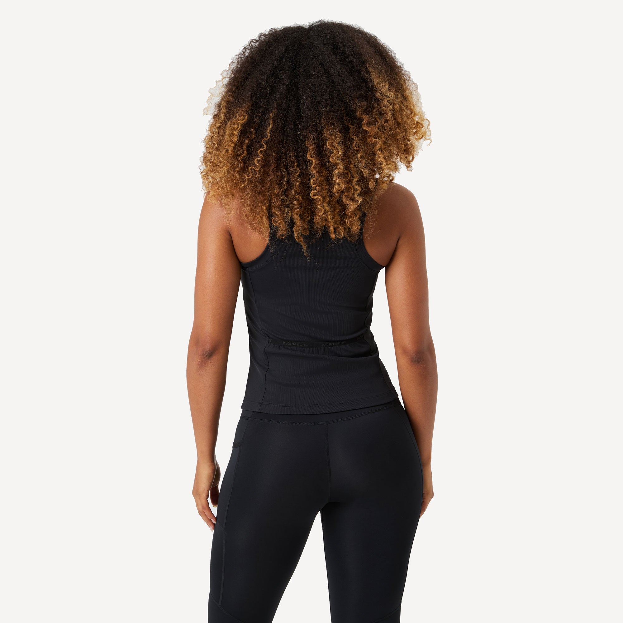 Björn Borg Ace Women's Pocket Ribbed Tennis Tank - Black (2)