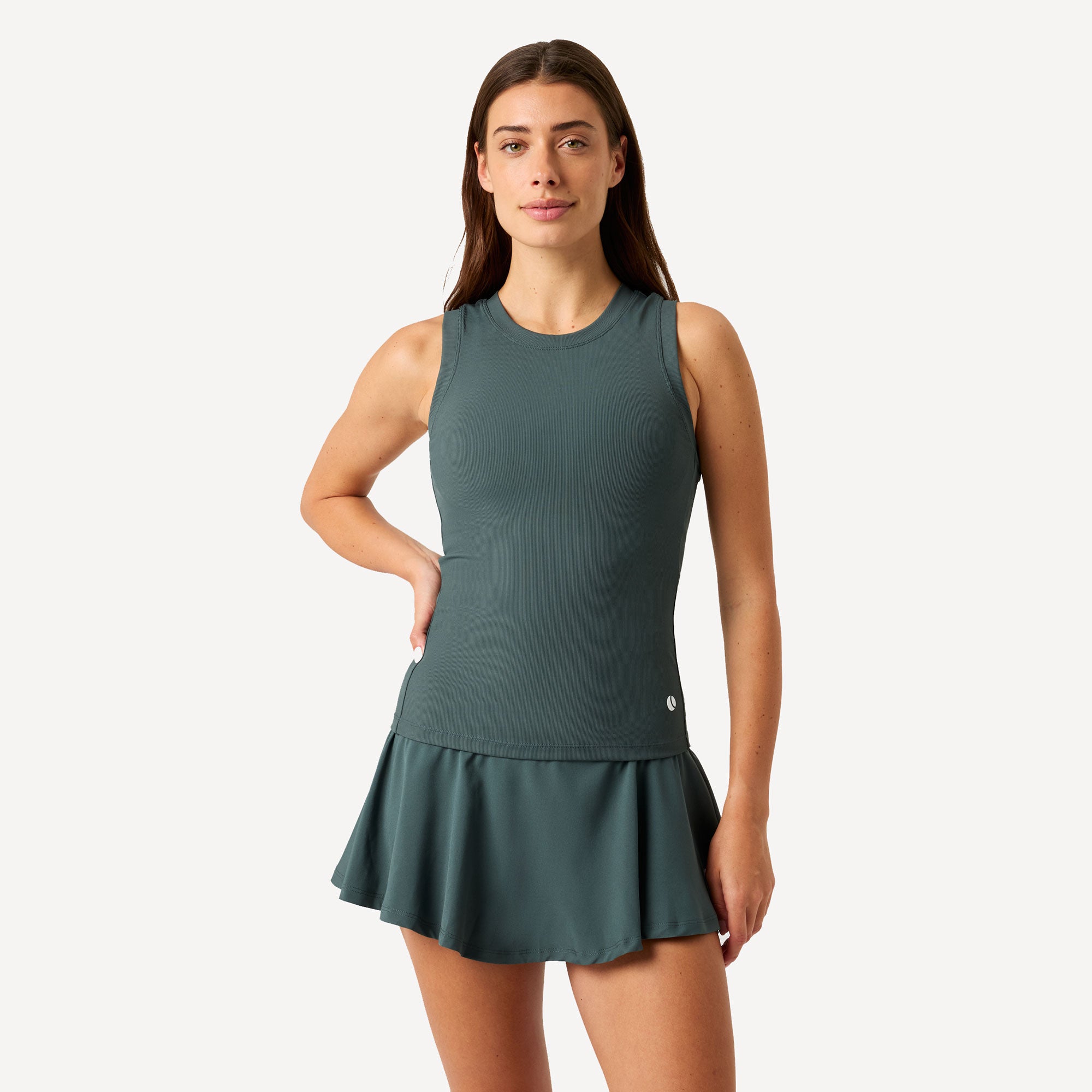 Björn Borg Ace Women's Pocket Ribbed Tennis Tank - Green (1)