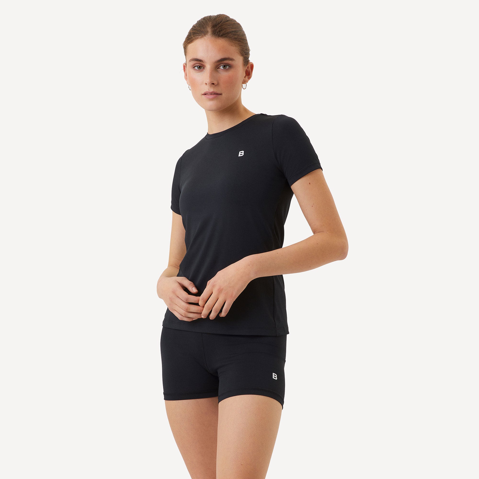 Björn Borg Ace Women's Slim Tennis Shirt - Black (1)