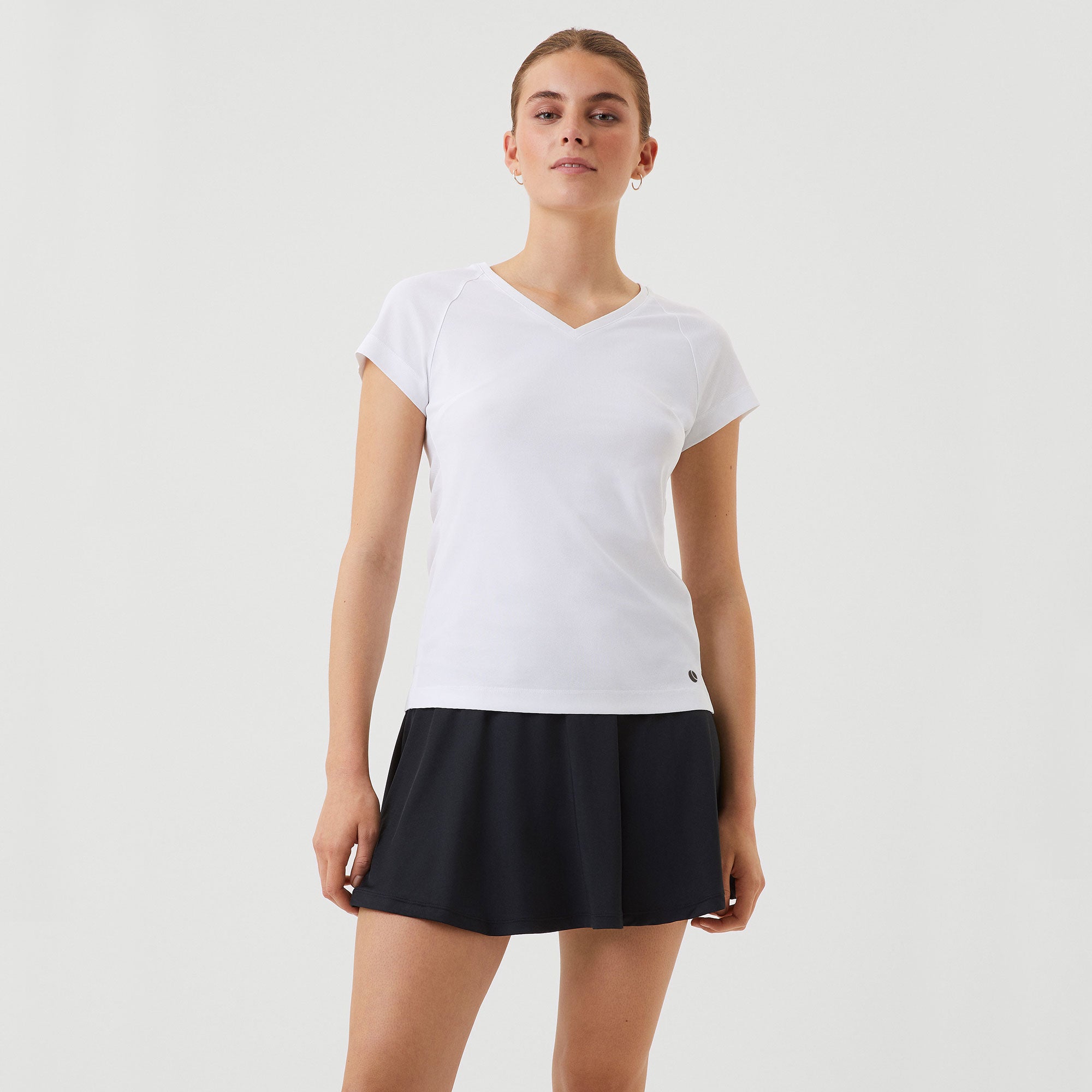 Wit tennisshirt dames sale