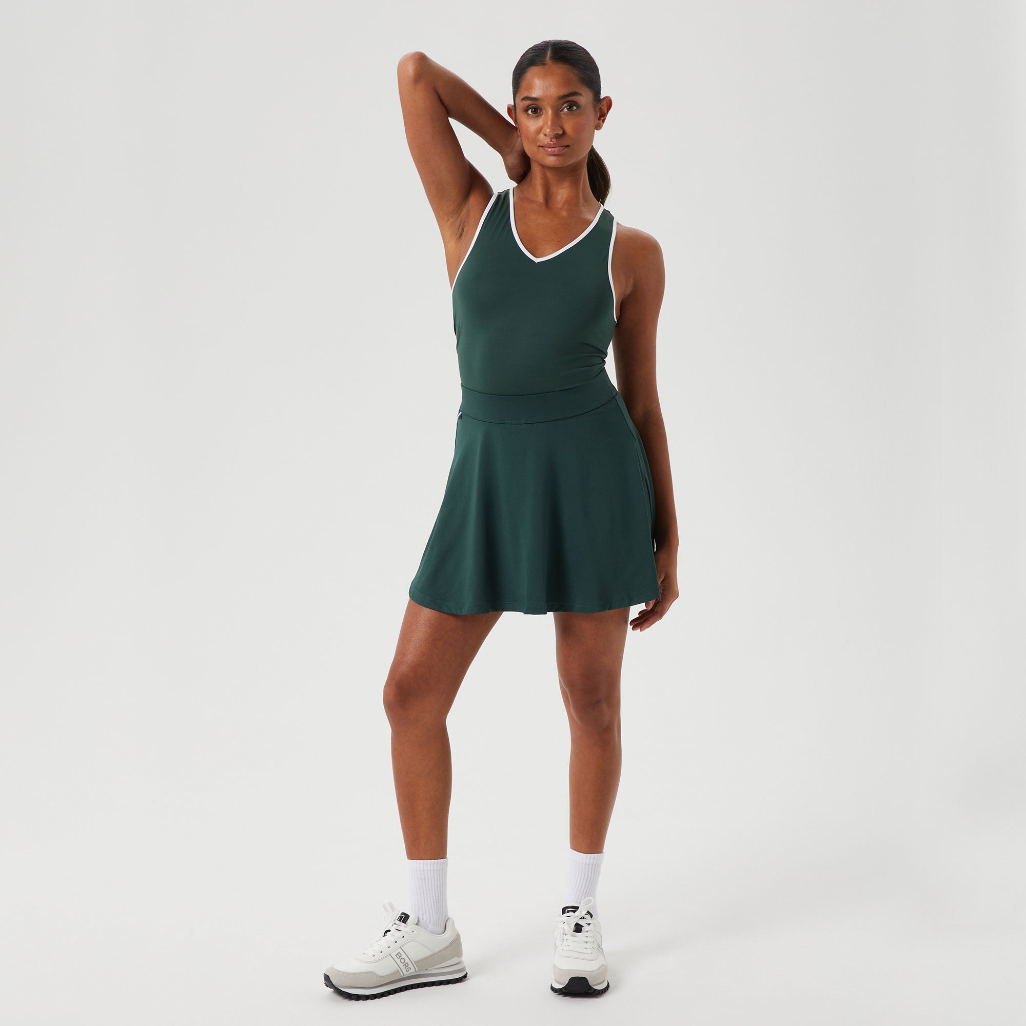 Björn Borg Ace Women's V Tennis Tank - Green (3)