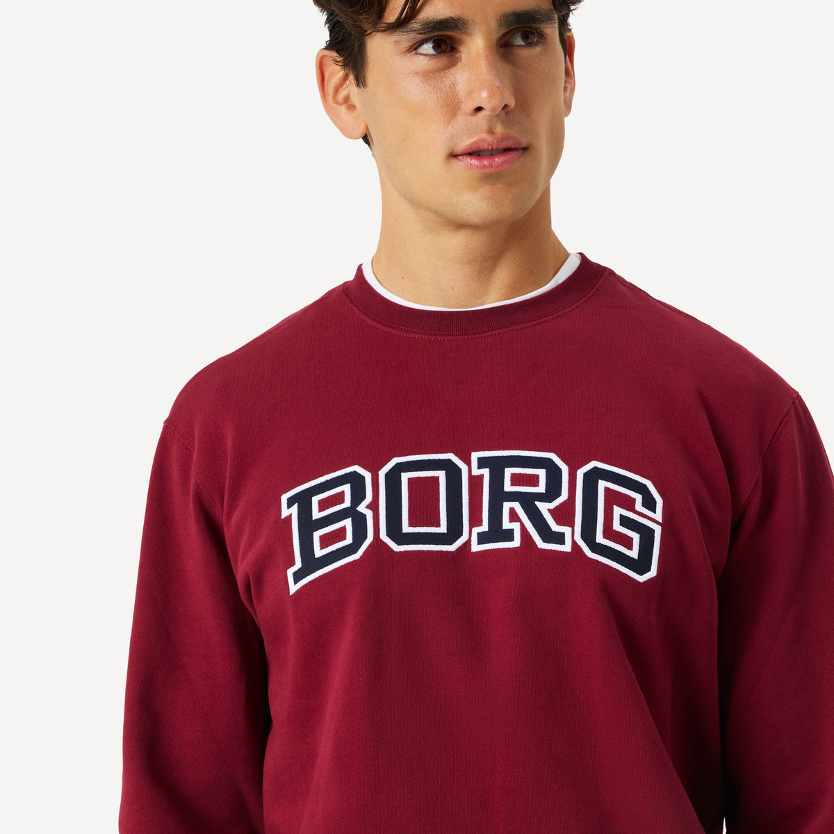 Björn Borg BORG Men's Classic Print Sweater - Red (4)