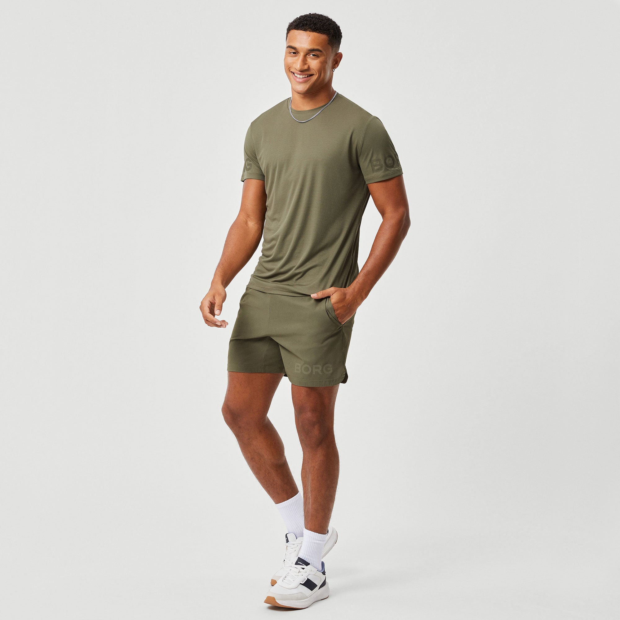 Björn Borg BORG Men's Light Shirt - Green (5)