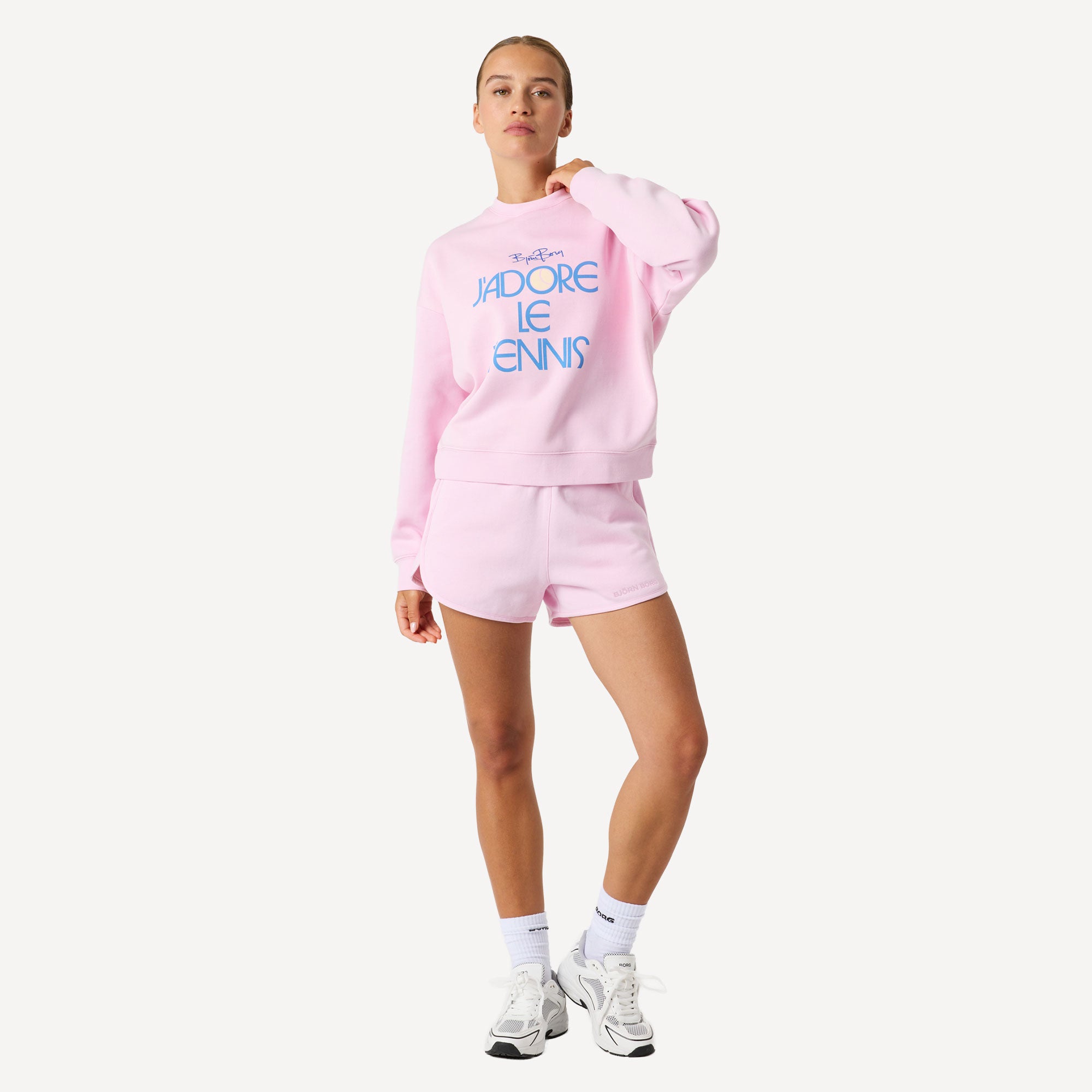 Björn Borg BORG Women's Boyfriend Sweater - Pink (3)